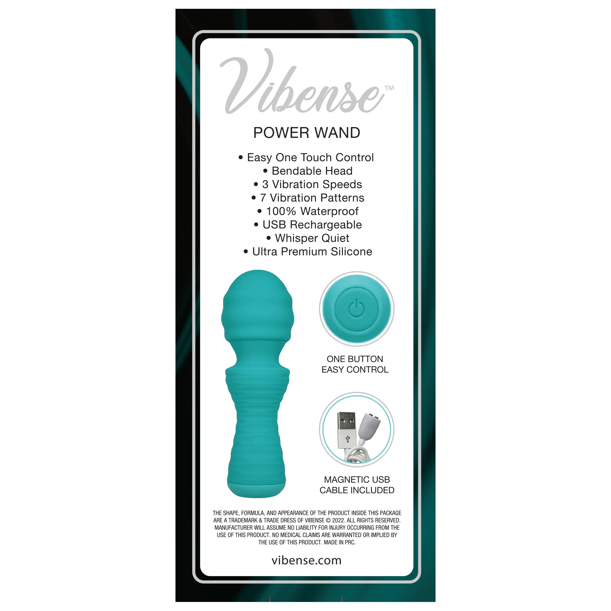 2037-vibense-mini-power-wand-teal-2.webp Vibense Mini Power Wand - Teal