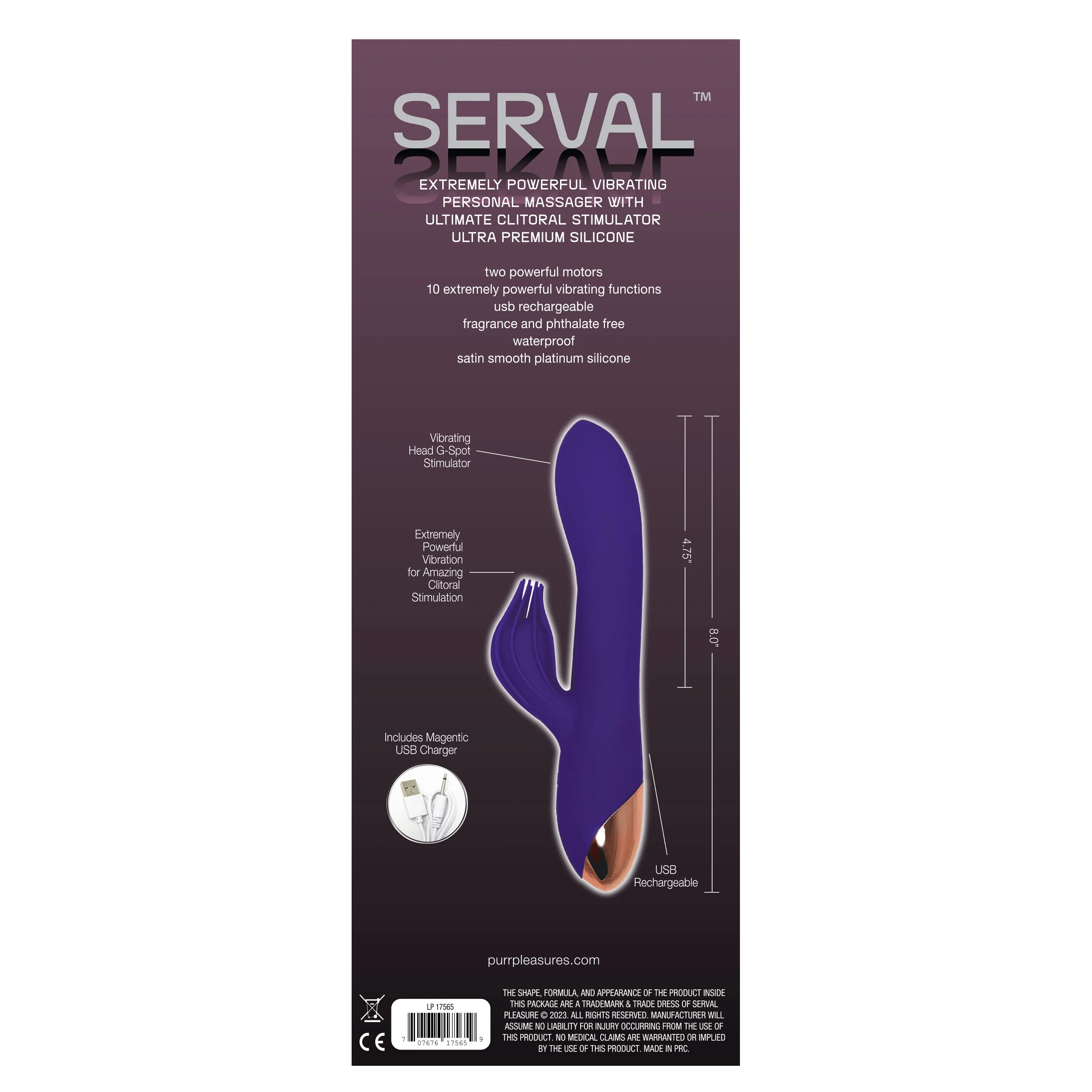 The Serval Rabbit Clitoral Stimulating Vibrator