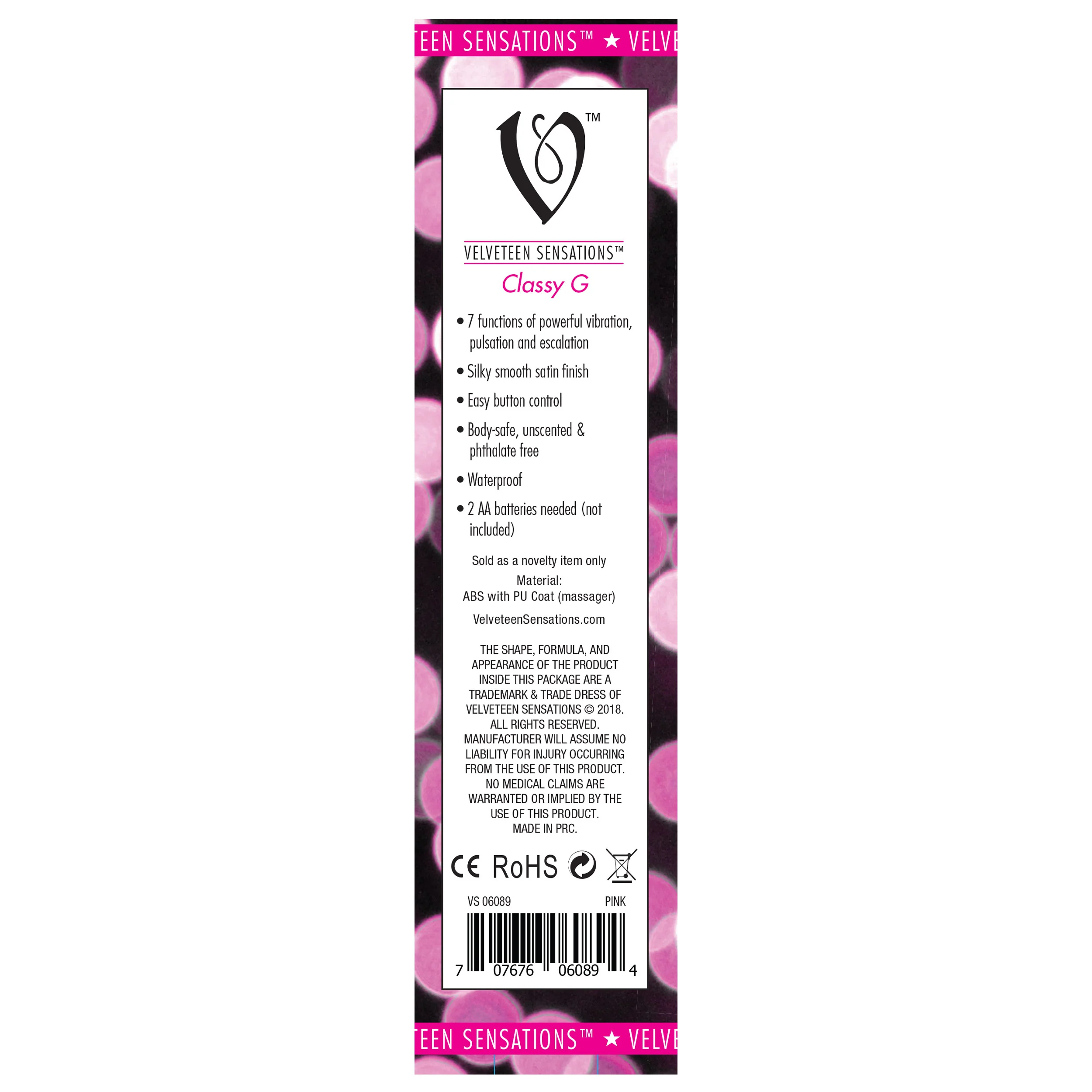 Velveteen Sensations Classy G