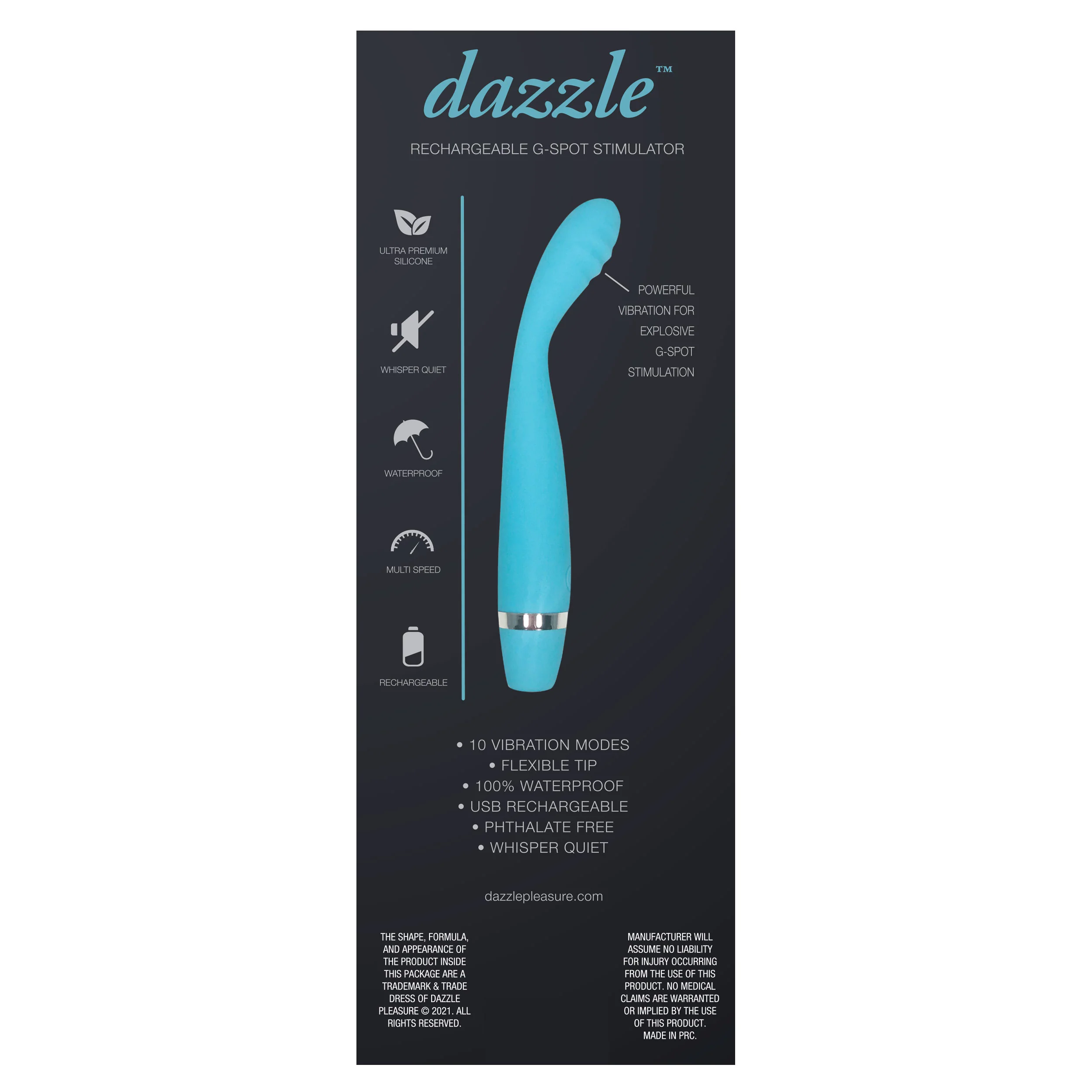 Dazzle Teal G-Spot Vibe