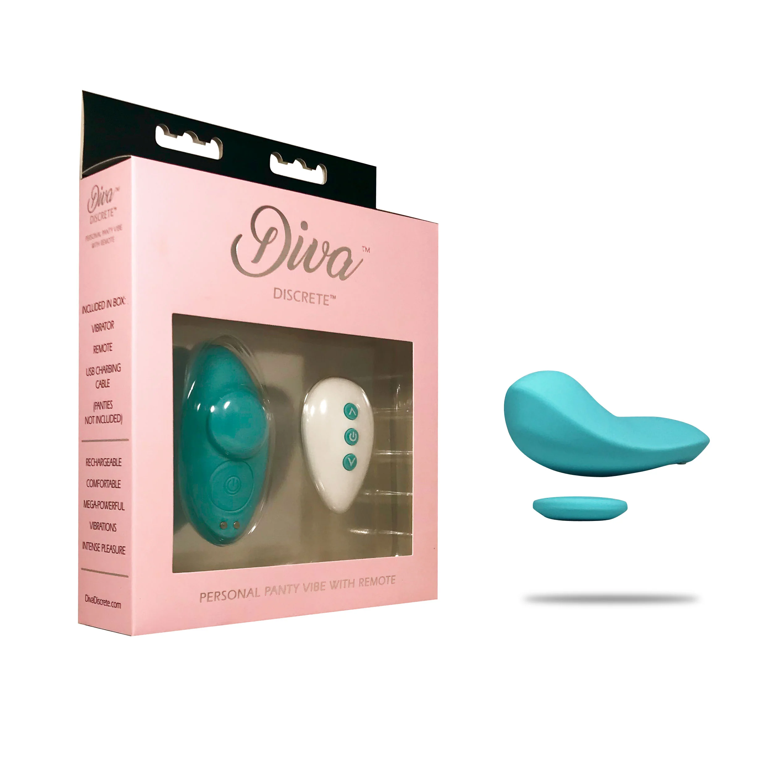 Diva Discrete Teal Panty Vibe