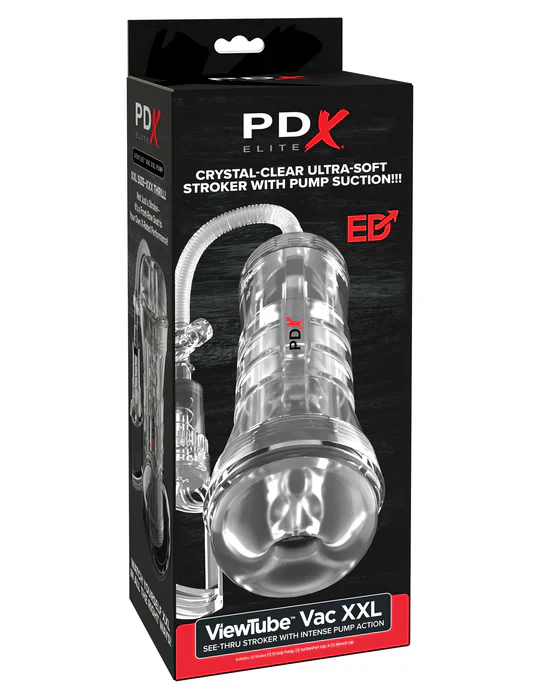 ViewTube Vac XXL Pump See-Thru EZ-Grip Pump Stroker Masturbator by PDX