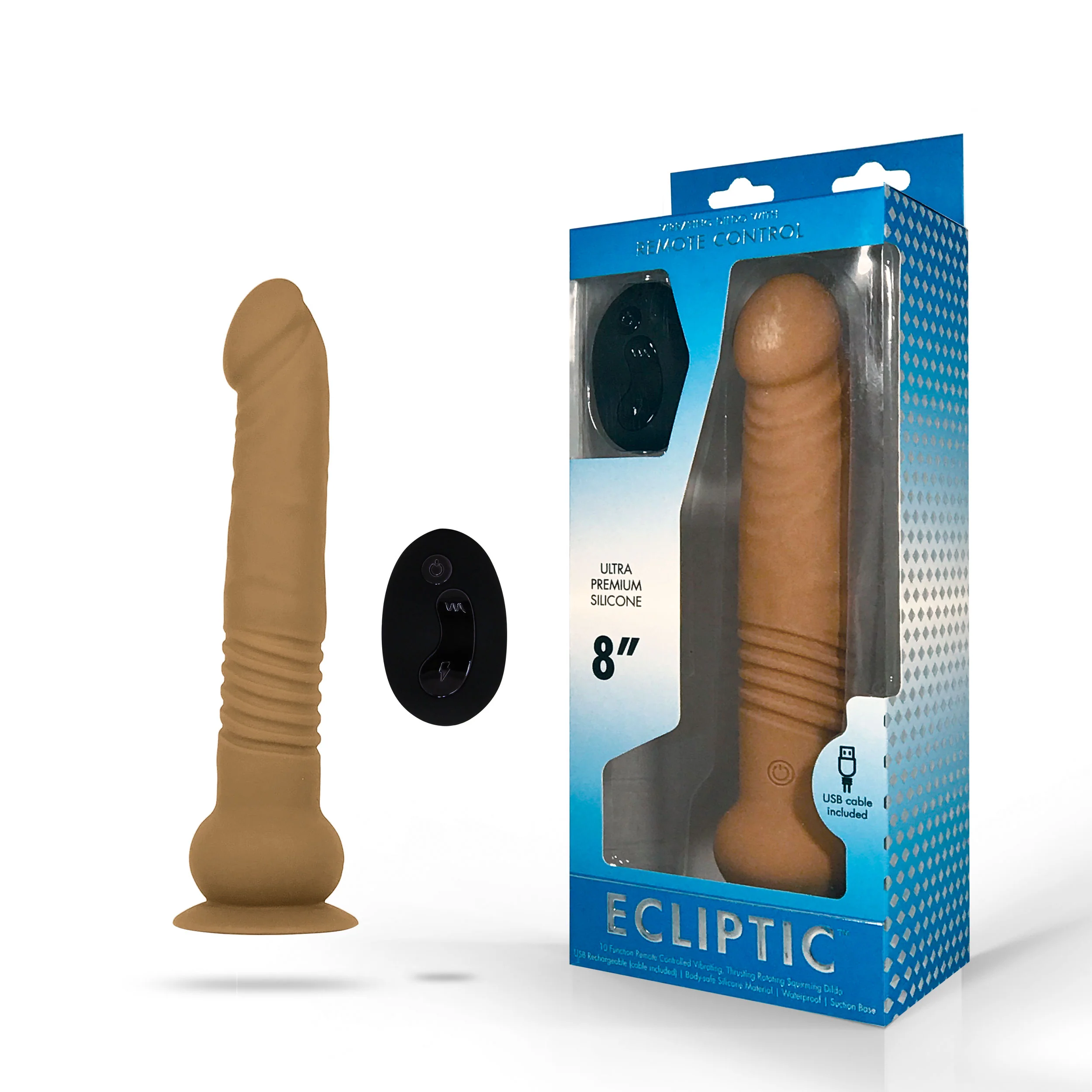 Ecliptic SZ5 Remote Dildo - Brown
