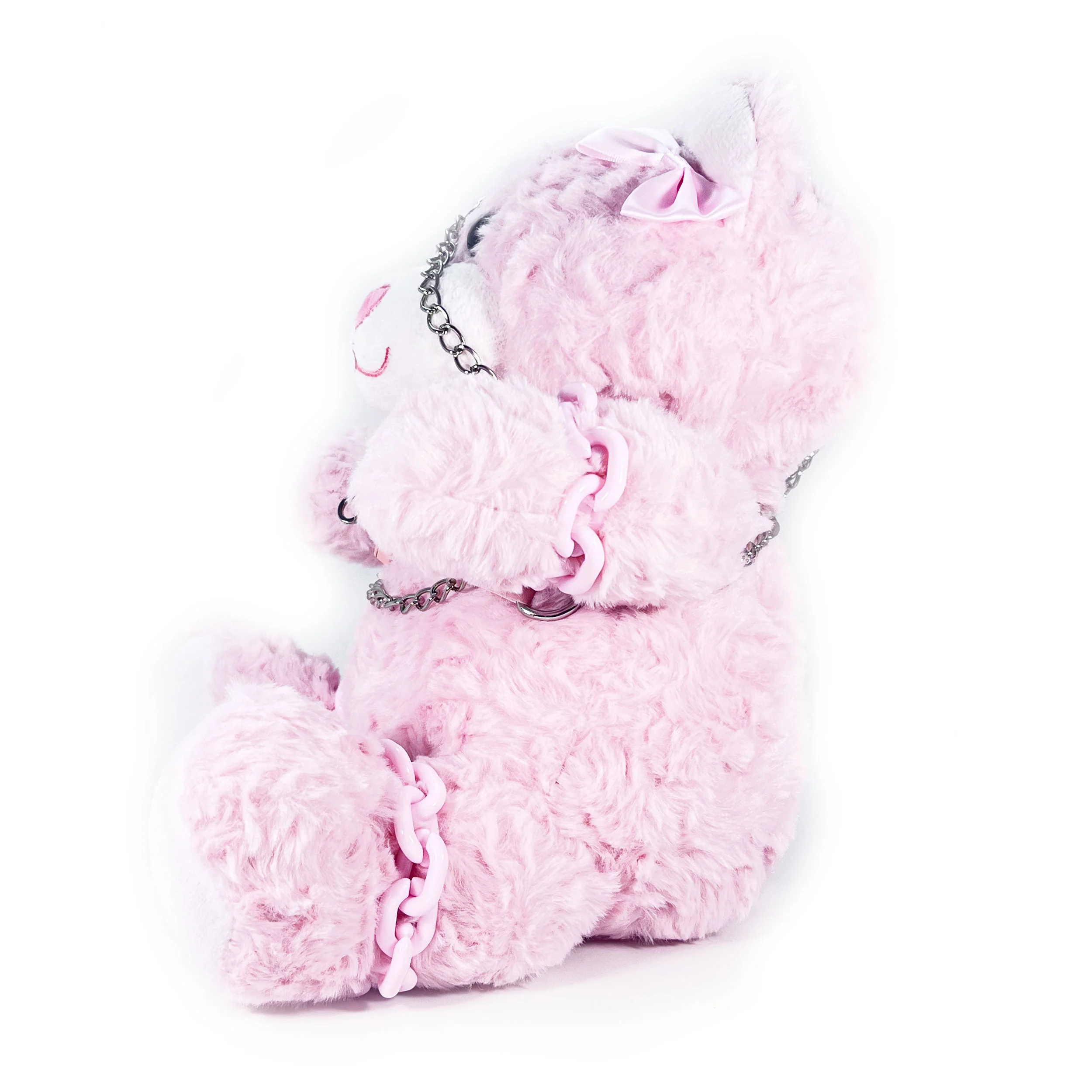 Plush Bondage Teddy Bear by Fetish Pleasure Play in Pink
