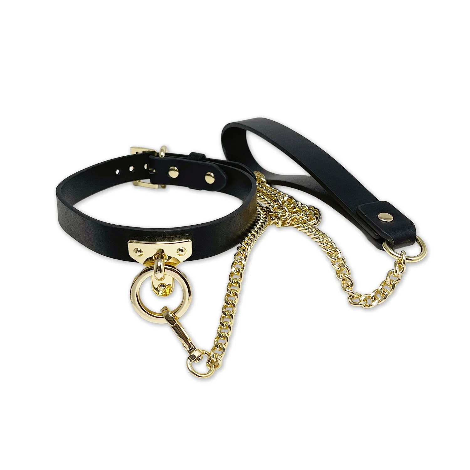 2230-black-and-gold-collar-and-leash-set-by-fetish-pleasure-play-1.webp Black and Gold Collar and Leash Set by Fetish Pleasure Play