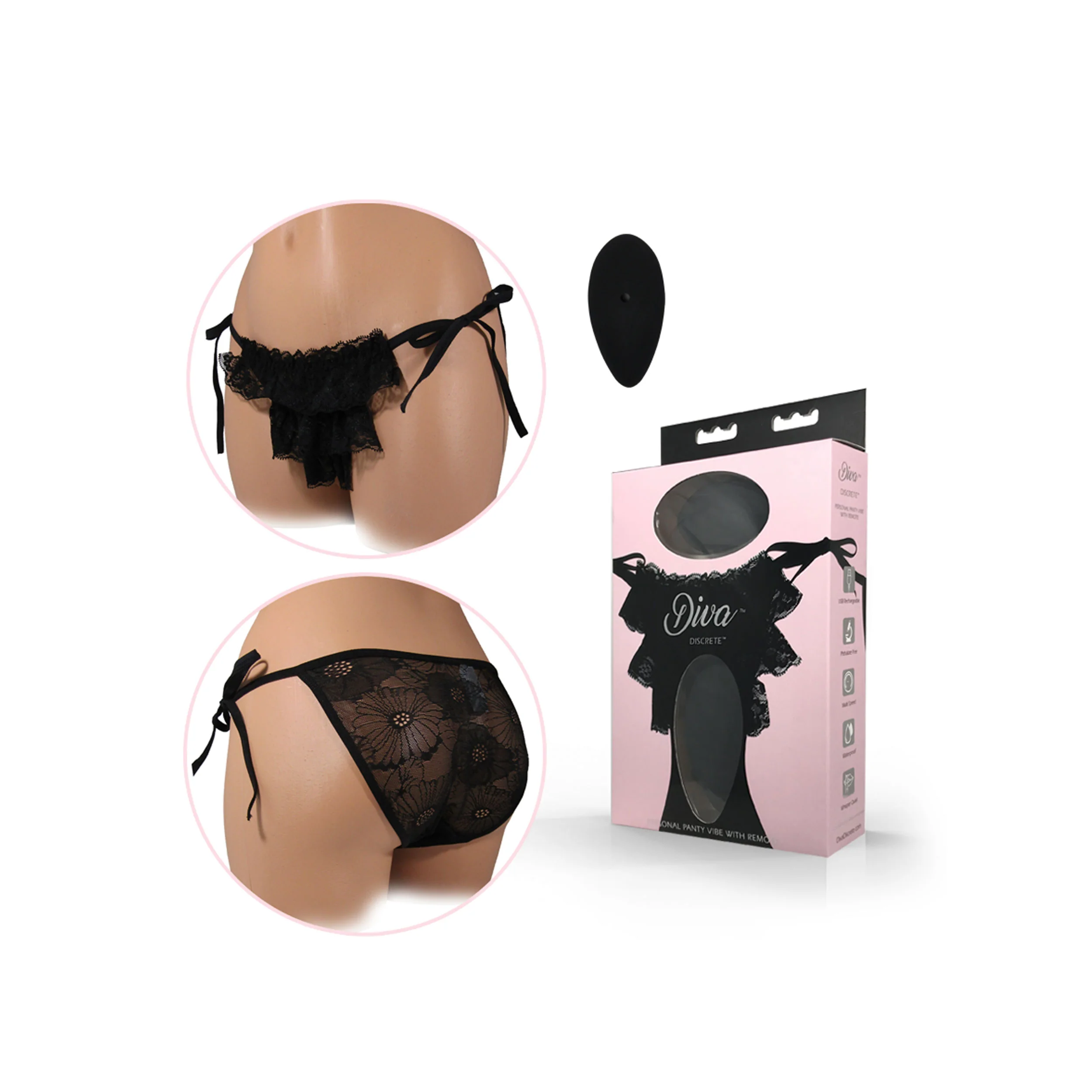 Diva Discrete Panty Vibe w/Remote