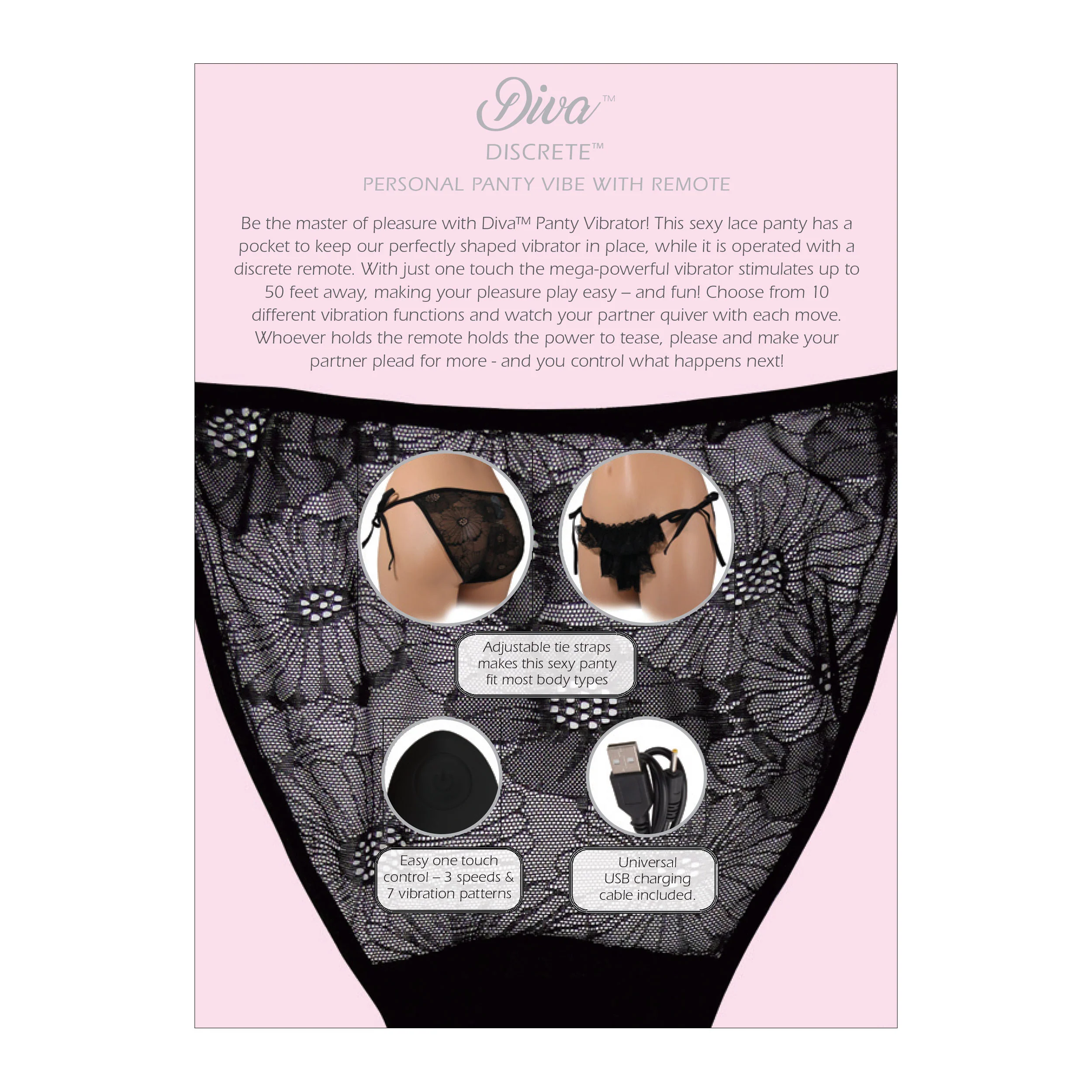 Diva Discrete Panty Vibe w/Remote