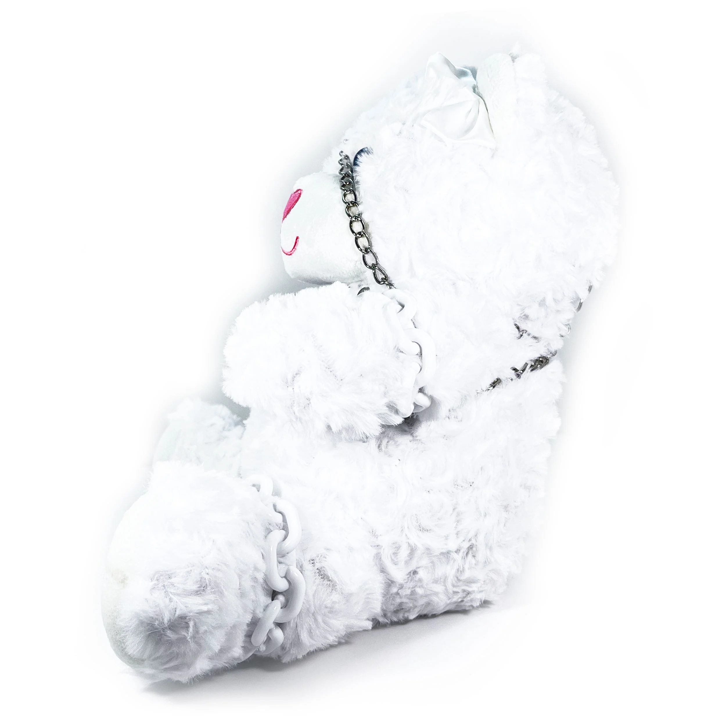 Plush Bondage Teddy Bear by Fetish Pleasure Play in White