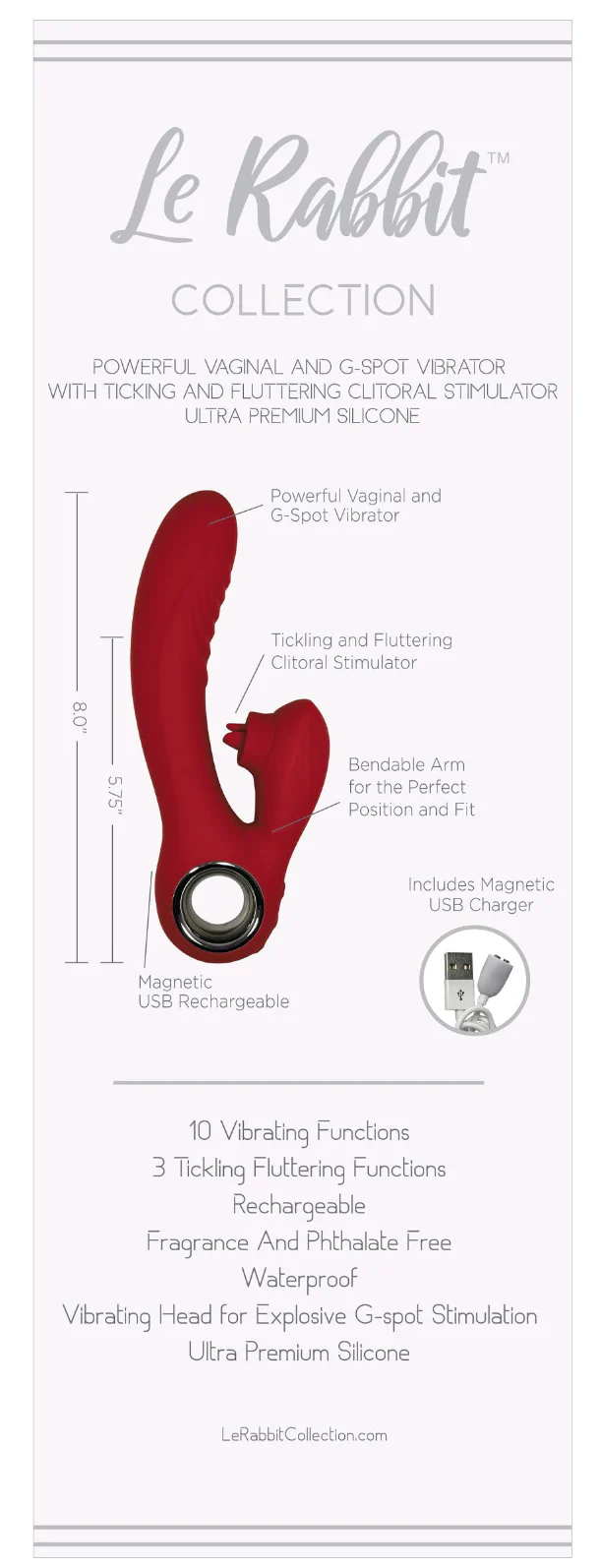 2300-the-le-rabbit-dual-action-vibrator-red-4.webp THE LE RABBIT DUAL ACTION VIBRATOR - RED
