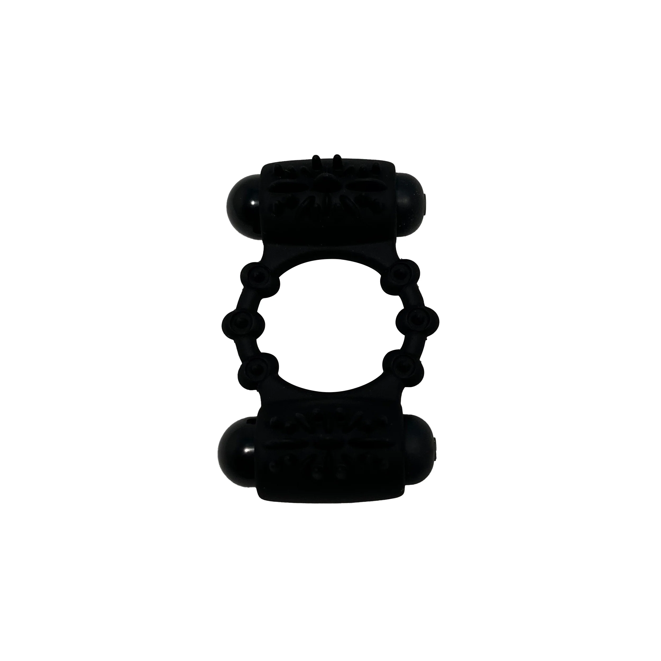 Anvil Dual Bullet Vibrating Cock Ring in Black