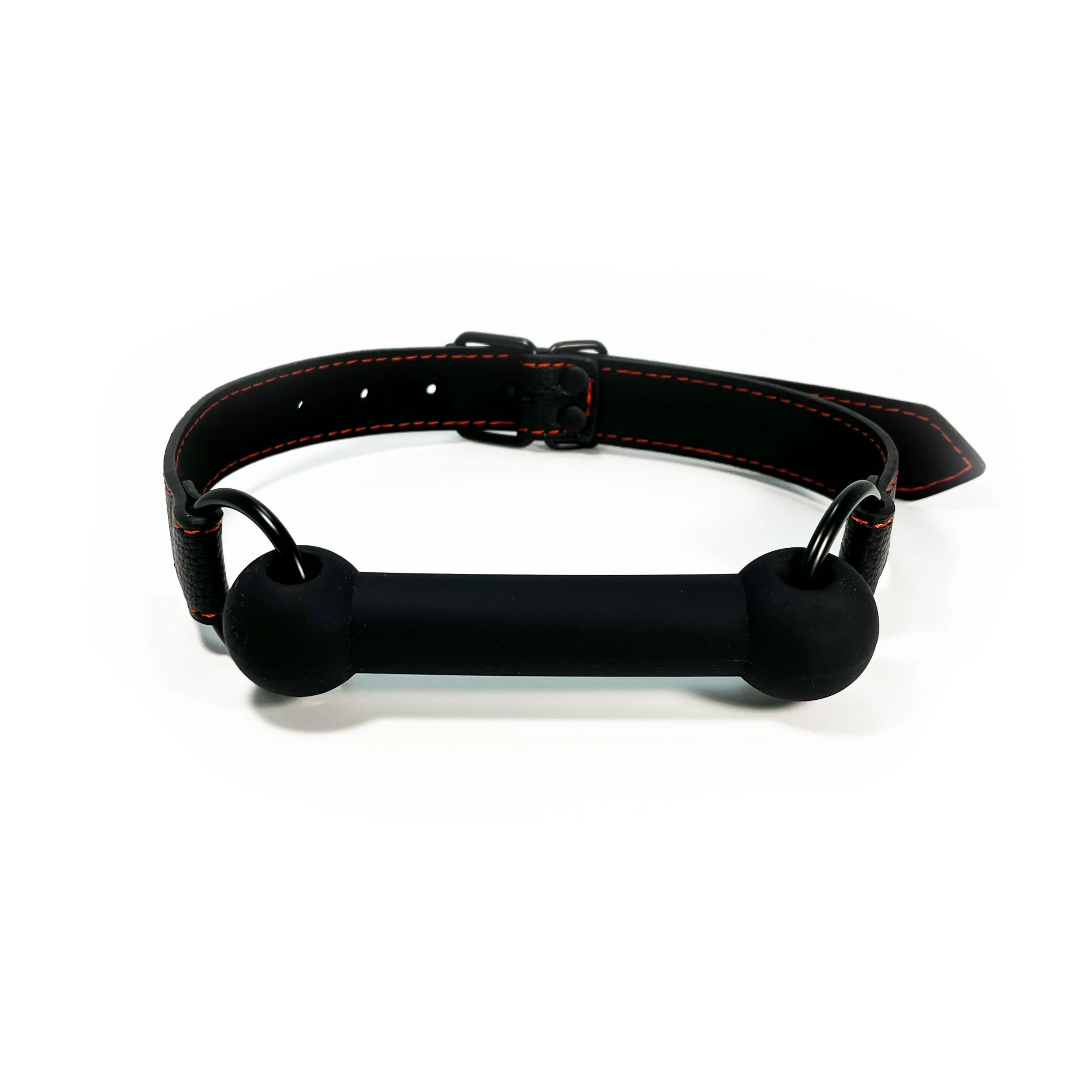 Silicone Sex Bar Mouth Gag by Fetish Pleasure Play in Black