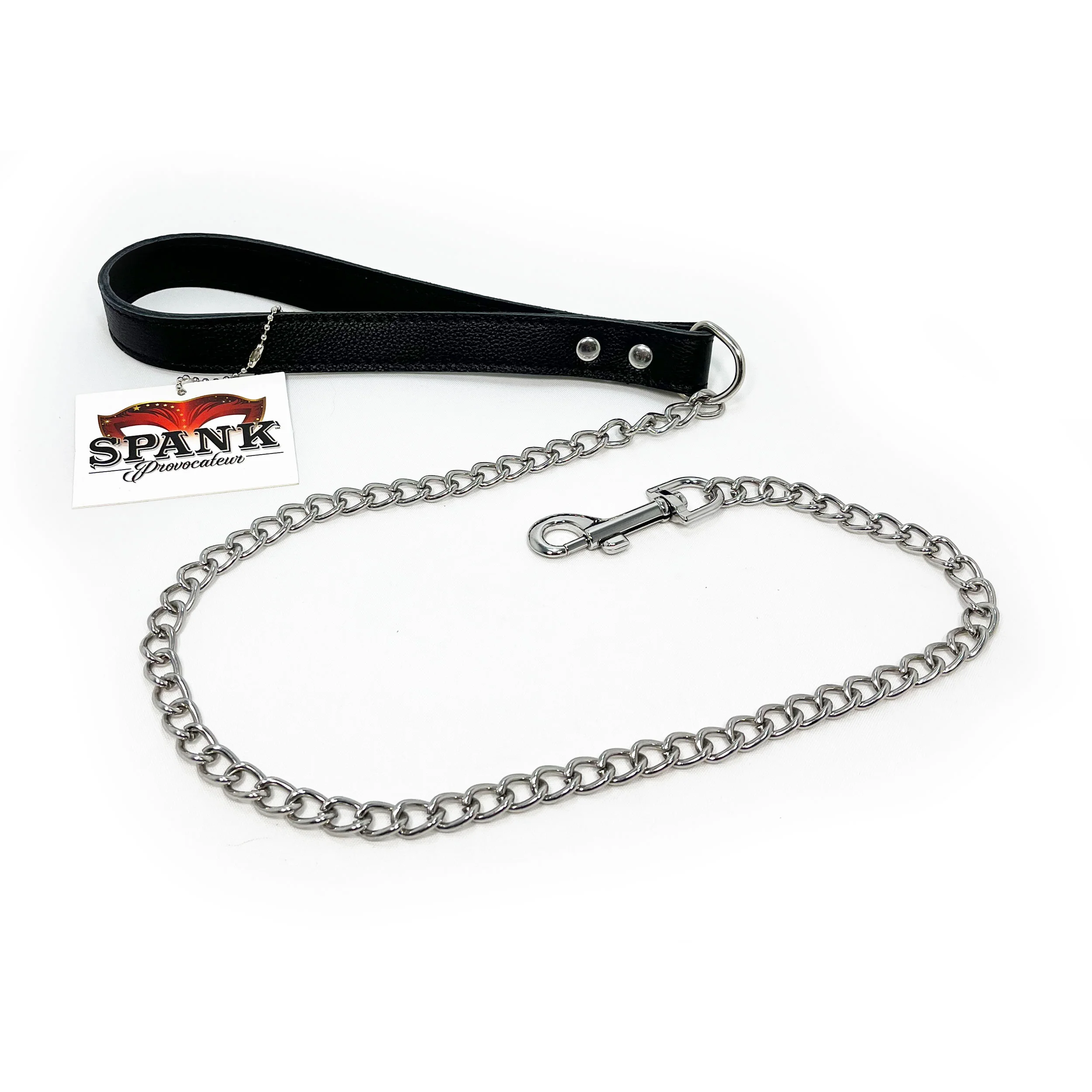 Spank Provocateur Black Leather Leash