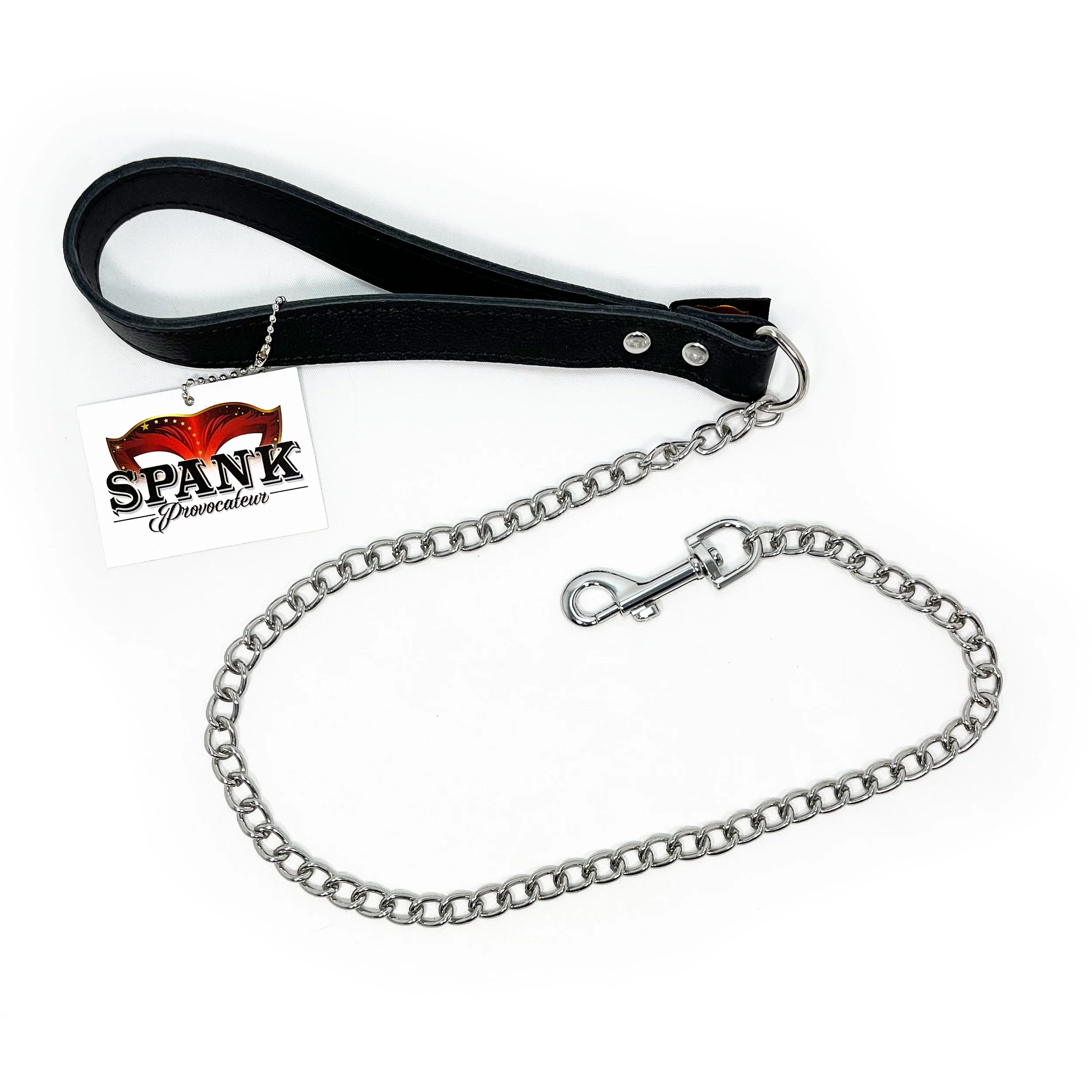 Spank Provocateur Black Leather Leash