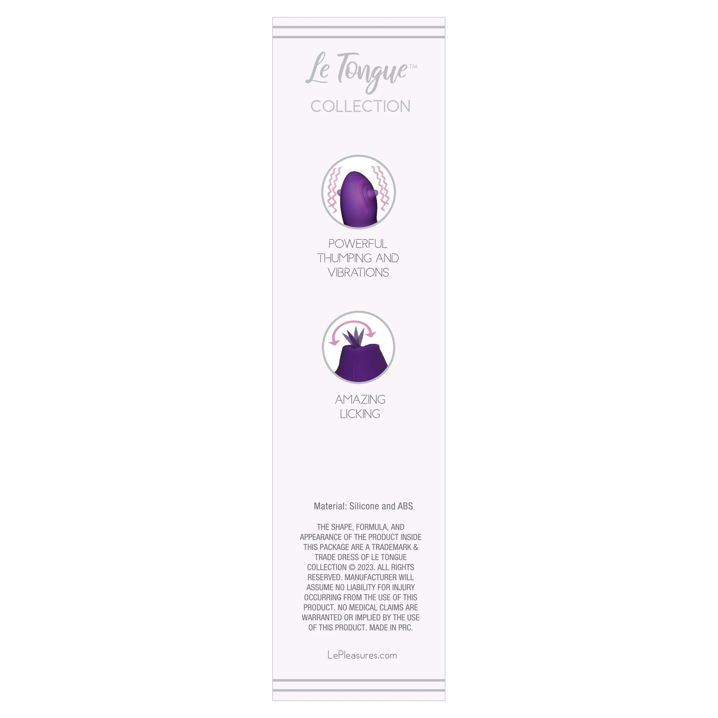Cogner Licking Thumping Vibrator by Le Tongue in Purple