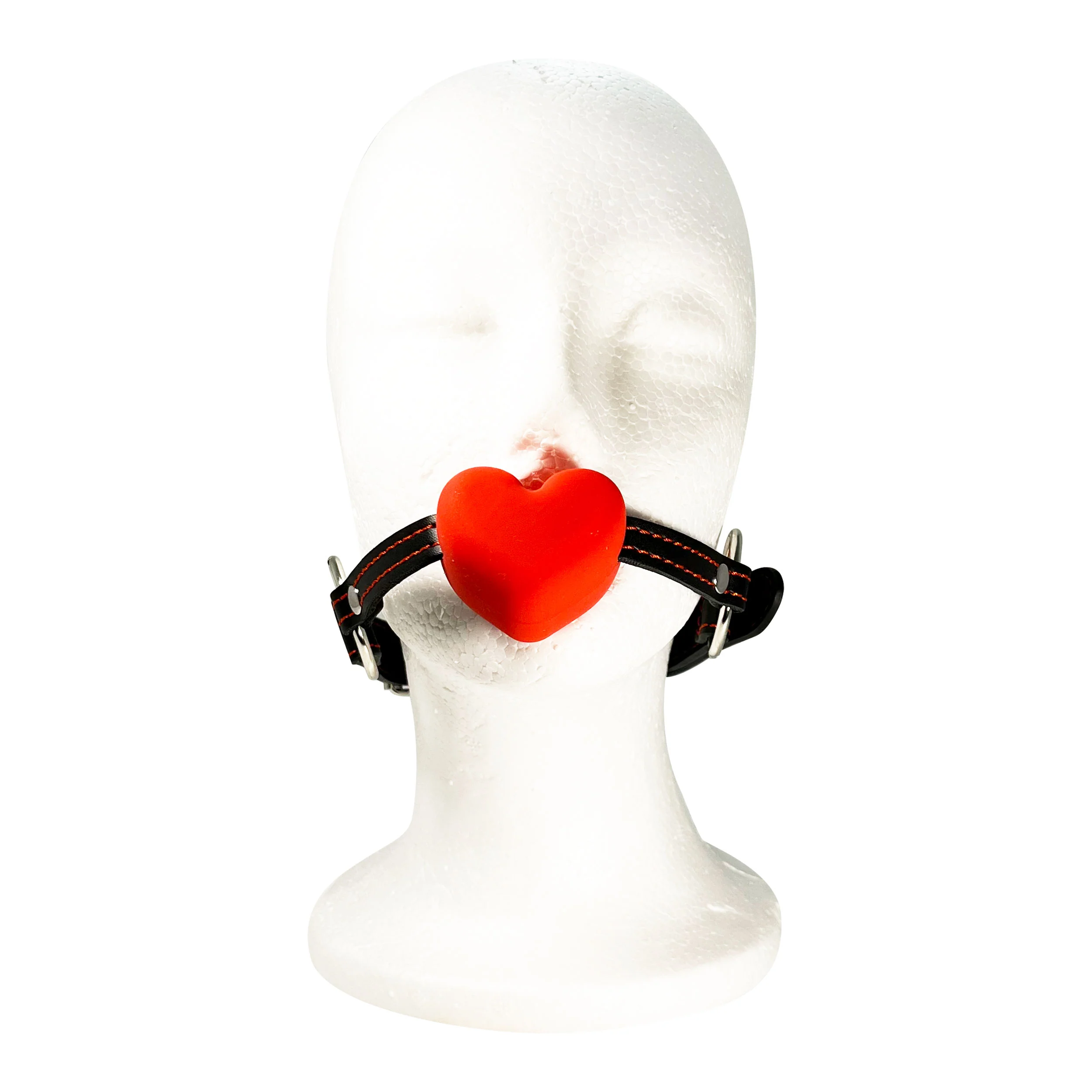 Red Silicone Heart Mouth Gag by Fetish Pleasure Play