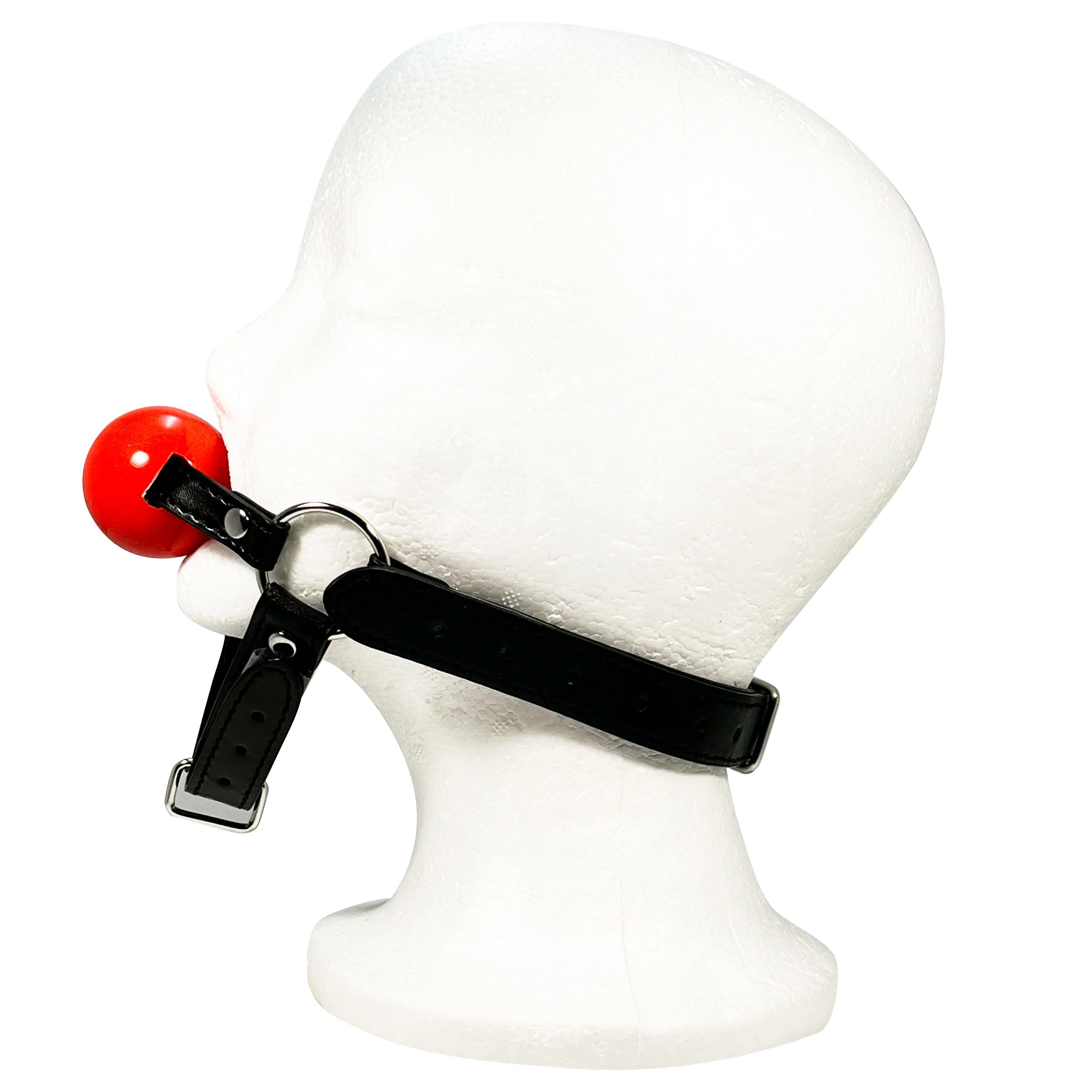 2487-rubber-ball-gag-with-chin-strap-by-fetish-pleasure-play-in-red-and-black-2.webp Rubber Ball Gag with Chin Strap by Fetish Pleasure Play in Red and Black