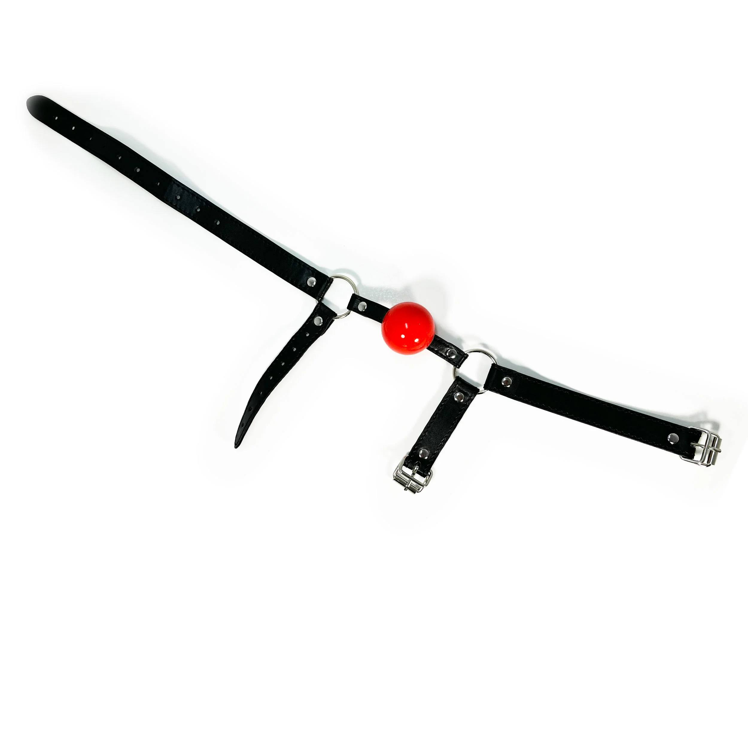 2487-rubber-ball-gag-with-chin-strap-by-fetish-pleasure-play-in-red-and-black-4.webp Rubber Ball Gag with Chin Strap by Fetish Pleasure Play in Red and Black