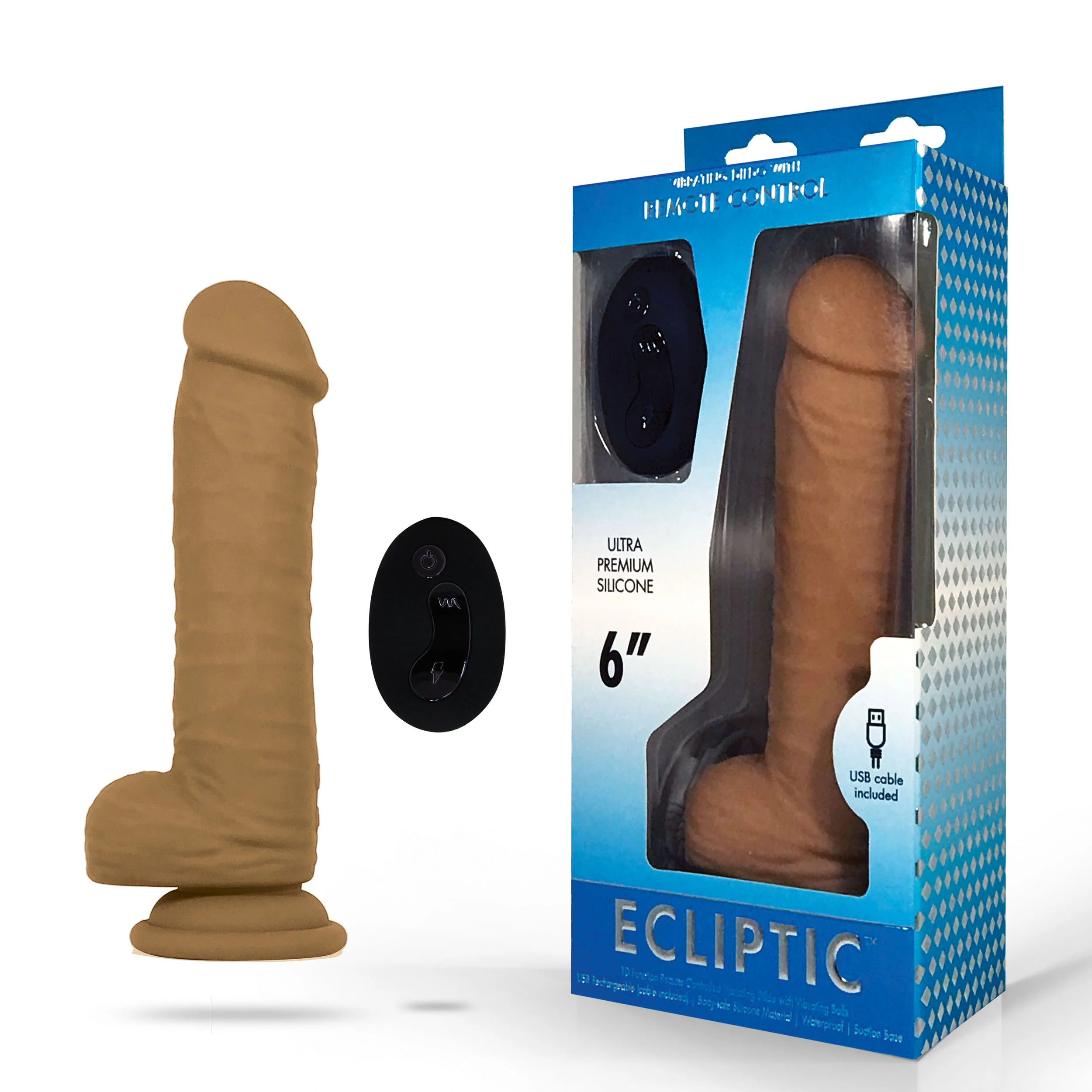 Ecliptic SZ2 Remote Dildo - Brown