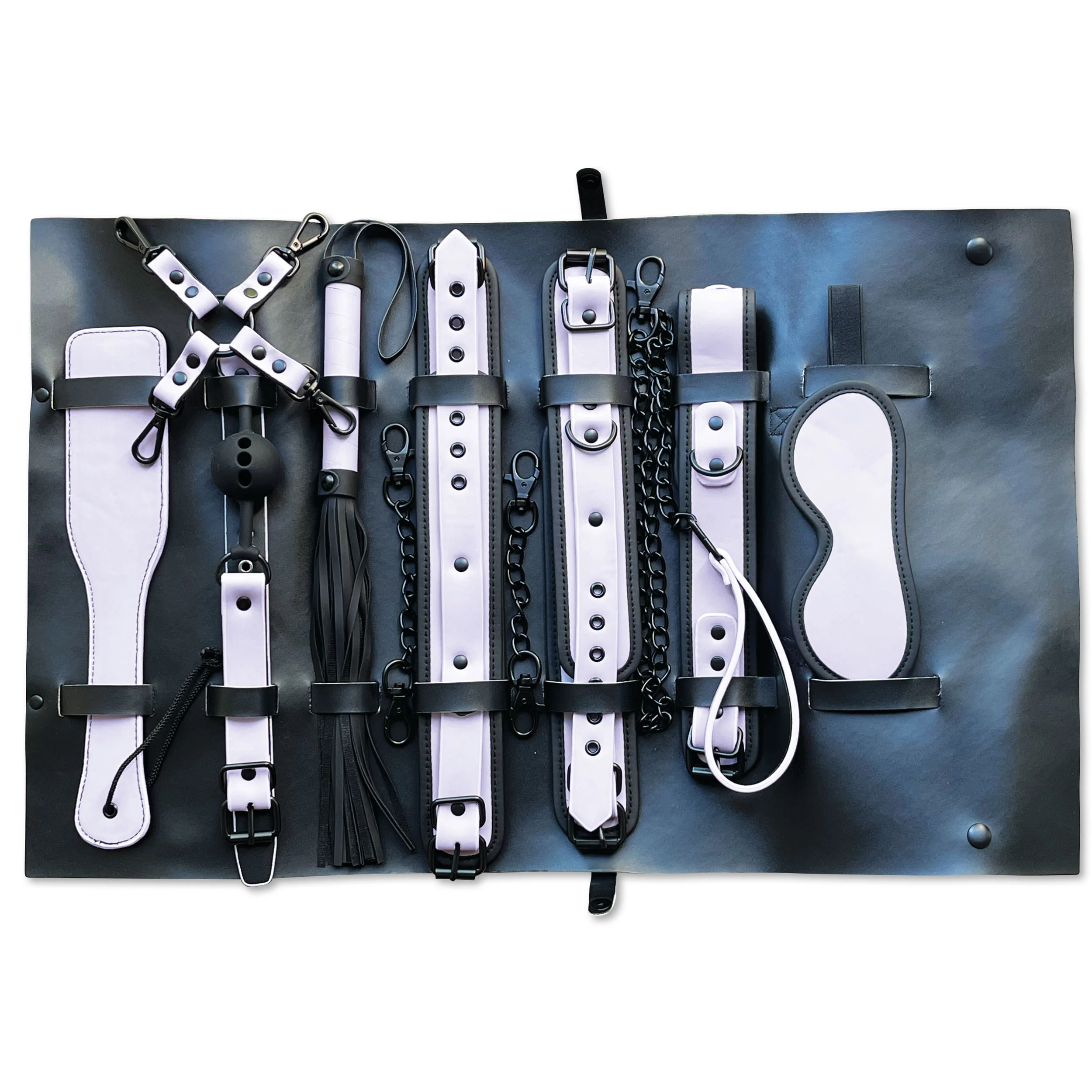 Fetish Pleasure Play Attaché Bondage Kit - Purple