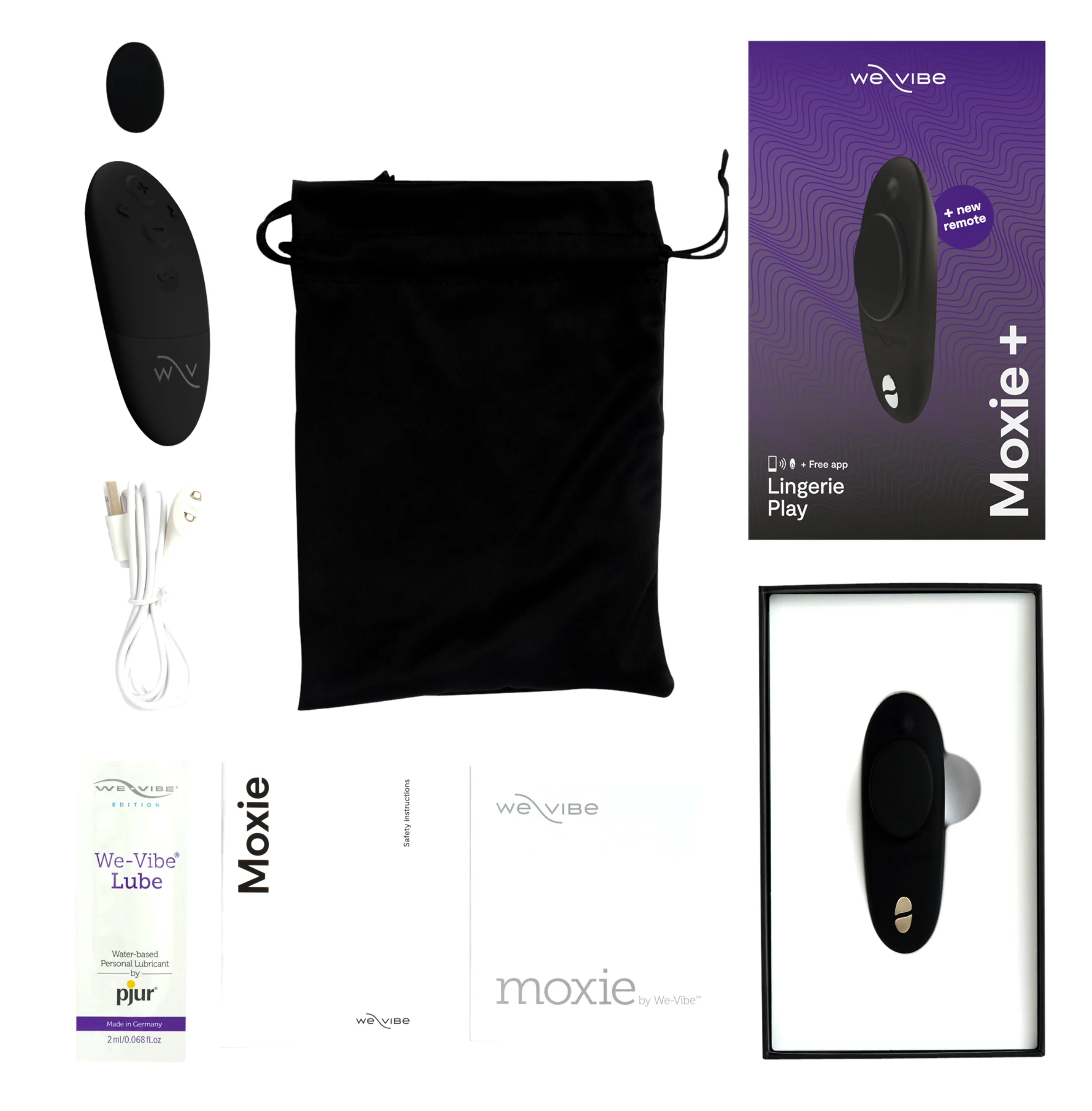 We-Vibe Moxie+ Panty Vibrator - Black