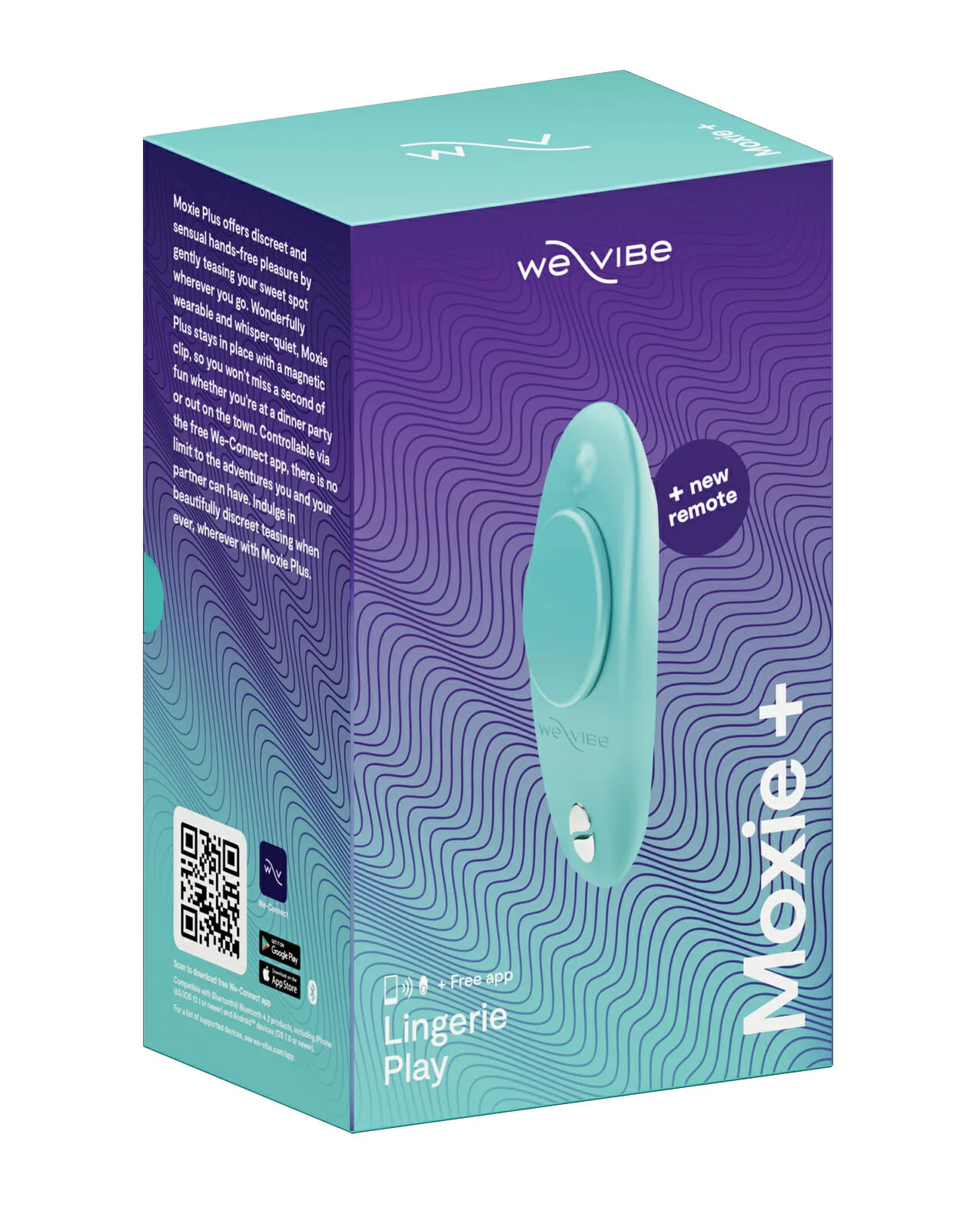 We-Vibe Moxie+ Panty Vibrator - Aqua