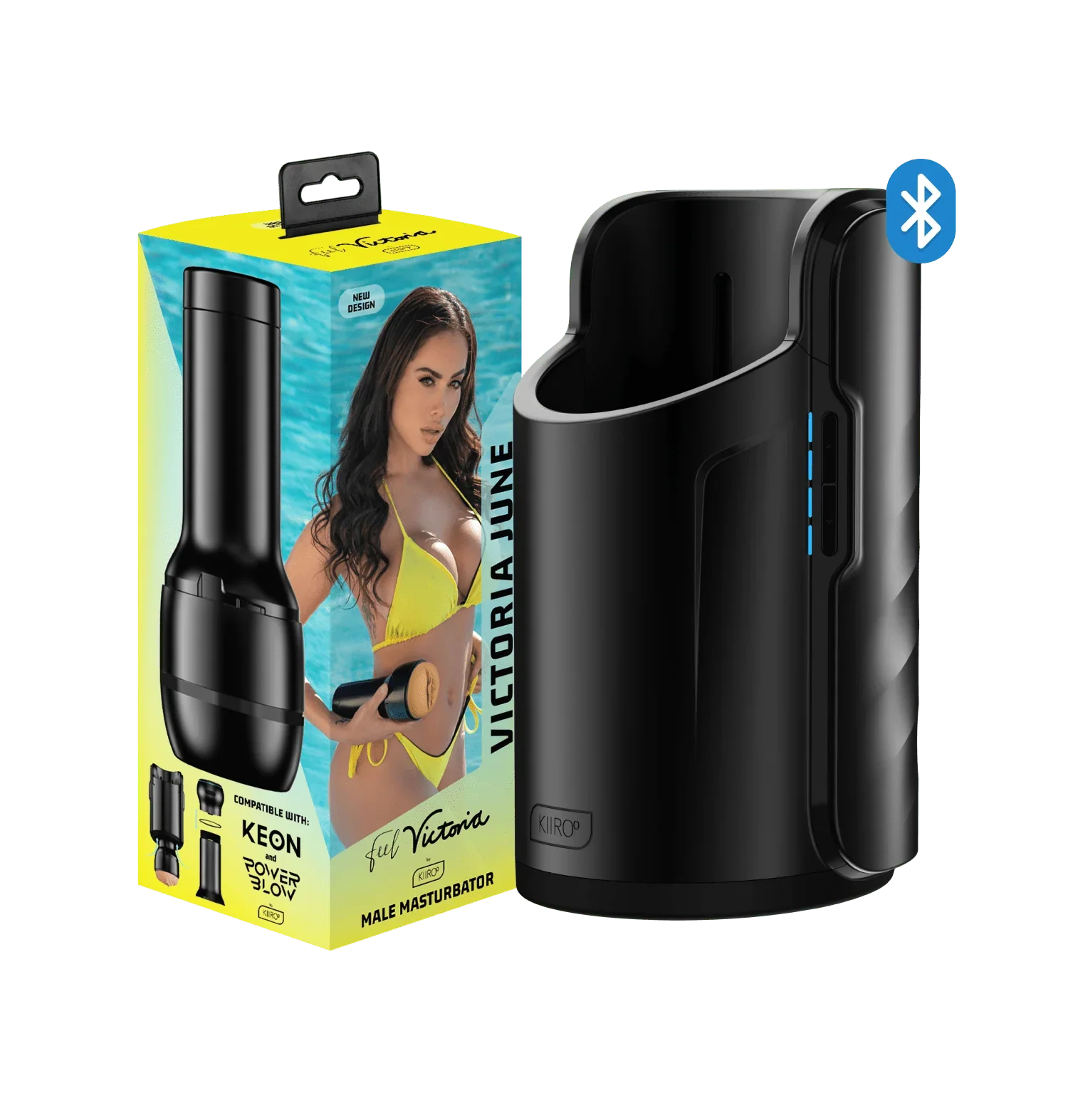 Feel Victoria June Kiiroo Keon Wi-Fi Combo Set with Feel Stroker