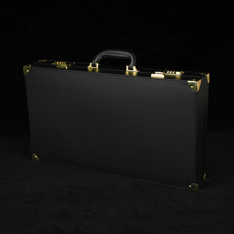 Black Leather Executive Case Bondage Set by Fetish Pleasure Play