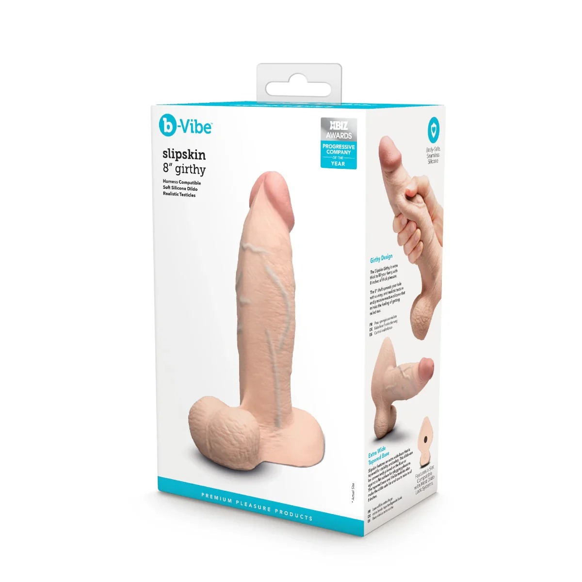 31-b-vibe-slipskin-8-realistic-silicone-dildo-in-girthy-cream-8.webp b-Vibe SlipSkin 8" Realistic Silicone Dildo in Girthy Cream
