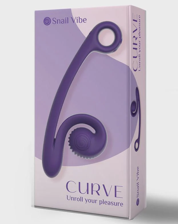 Snail Vibe Curve Vibrator - Purple