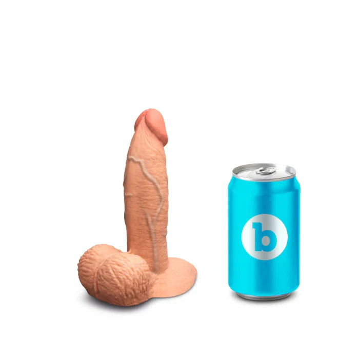 32-b-vibe-slipskin-6-silicone-girthy-dildo-in-mocha-4.webp b-Vibe SlipSkin 6" Silicone Girthy Dildo in Mocha