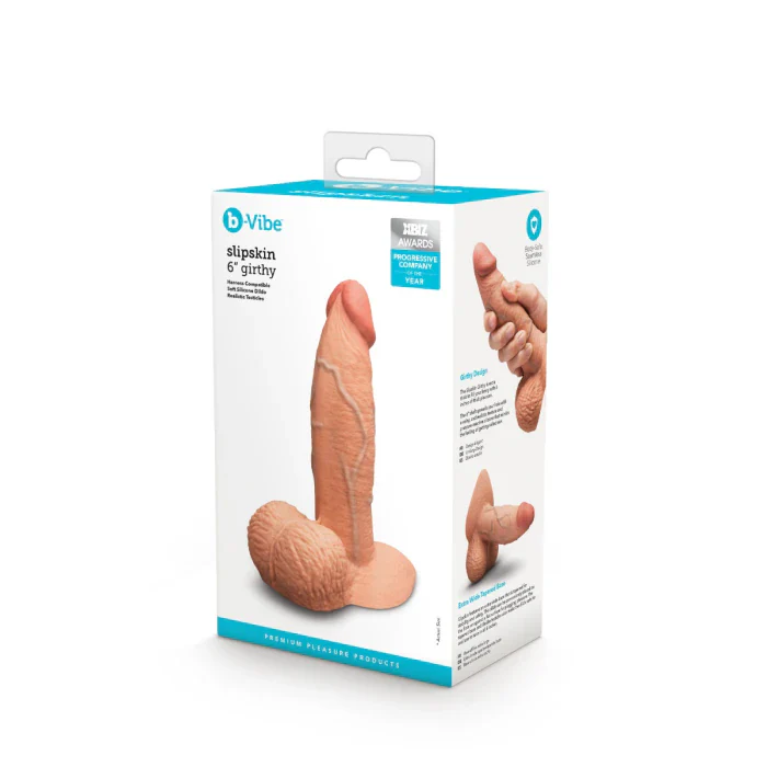 32-b-vibe-slipskin-6-silicone-girthy-dildo-in-mocha-6.webp b-Vibe SlipSkin 6" Silicone Girthy Dildo in Mocha