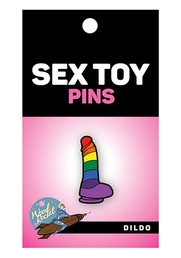 Rainbow Dildo Enamel Pin