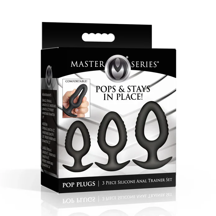 3 Piece Hollow Silicone Anal Trainer Set by Master Series