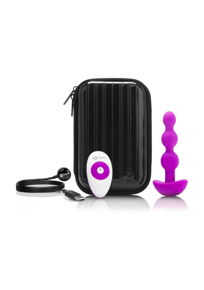 b-Vibe Triplet Anal Beads - Fuchsia