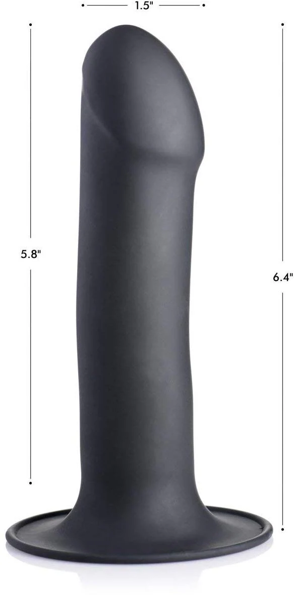 Squeezable Phallic Dildo - Black