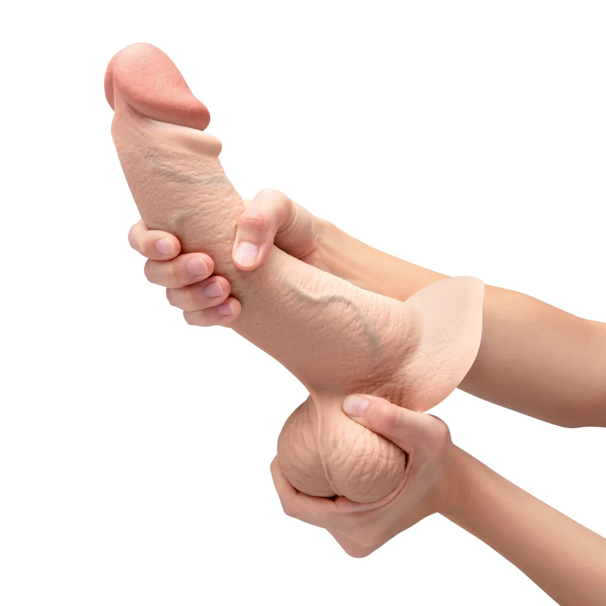 610-b-vibe-slipskin-10-realistic-silicone-dildo-in-curvy-cream-7.webp b-Vibe SlipSkin 10" Realistic Silicone Dildo in Curvy Cream