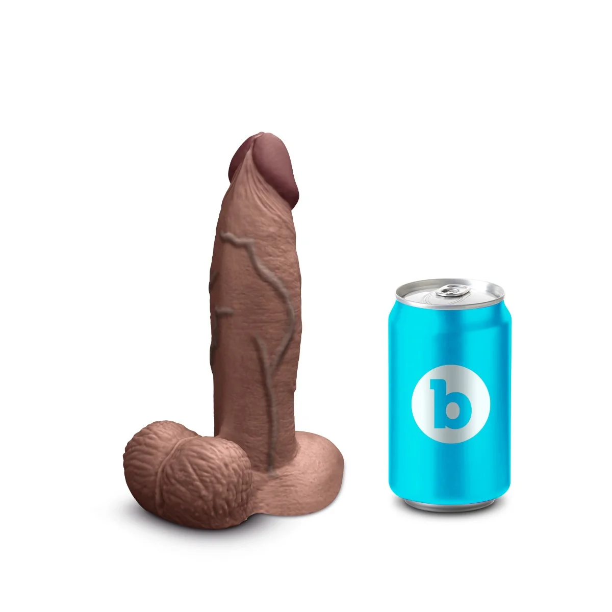 616-b-vibe-slipskin-7-realistic-silicone-dildo-in-girthy-brown-3.webp b-Vibe SlipSkin 7" Realistic Silicone Dildo in Girthy Brown