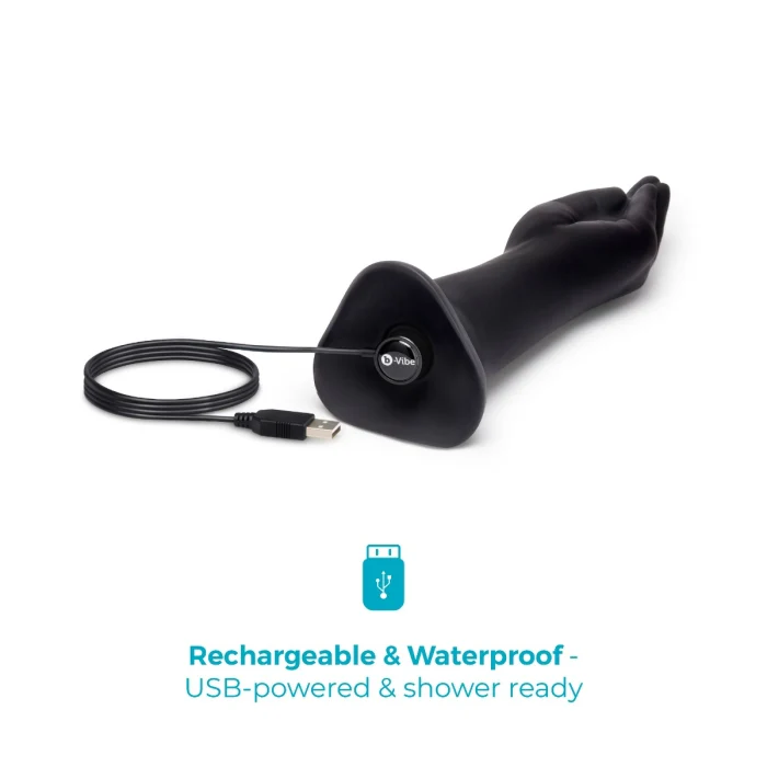 b-Vibe 10.5 Inch Vibrating Silicone Hand Fisting Dildo with Suction Base