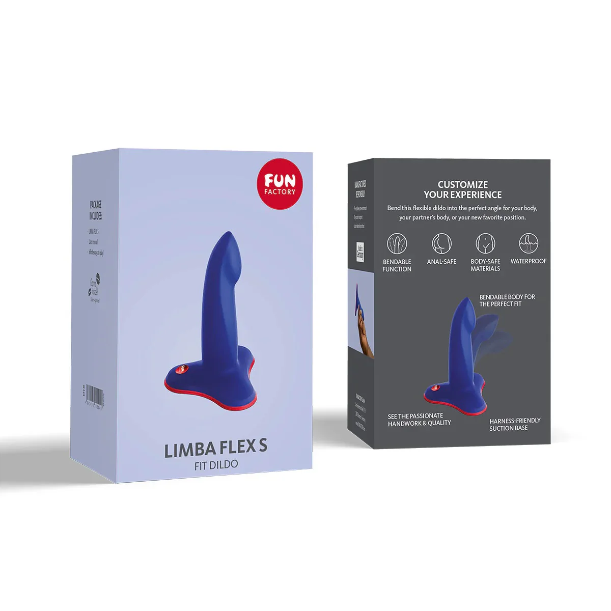 Fun Factory Limba Flex Small Fit Dildo in Electric Blue