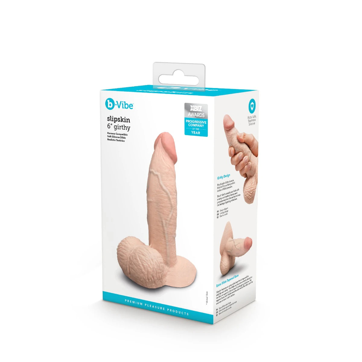 69-b-vibe-slipskin-6-realistic-silicone-dildo-in-girthy-cream-7.jpg b-Vibe SlipSkin 6" Realistic Silicone Dildo in Girthy Cream