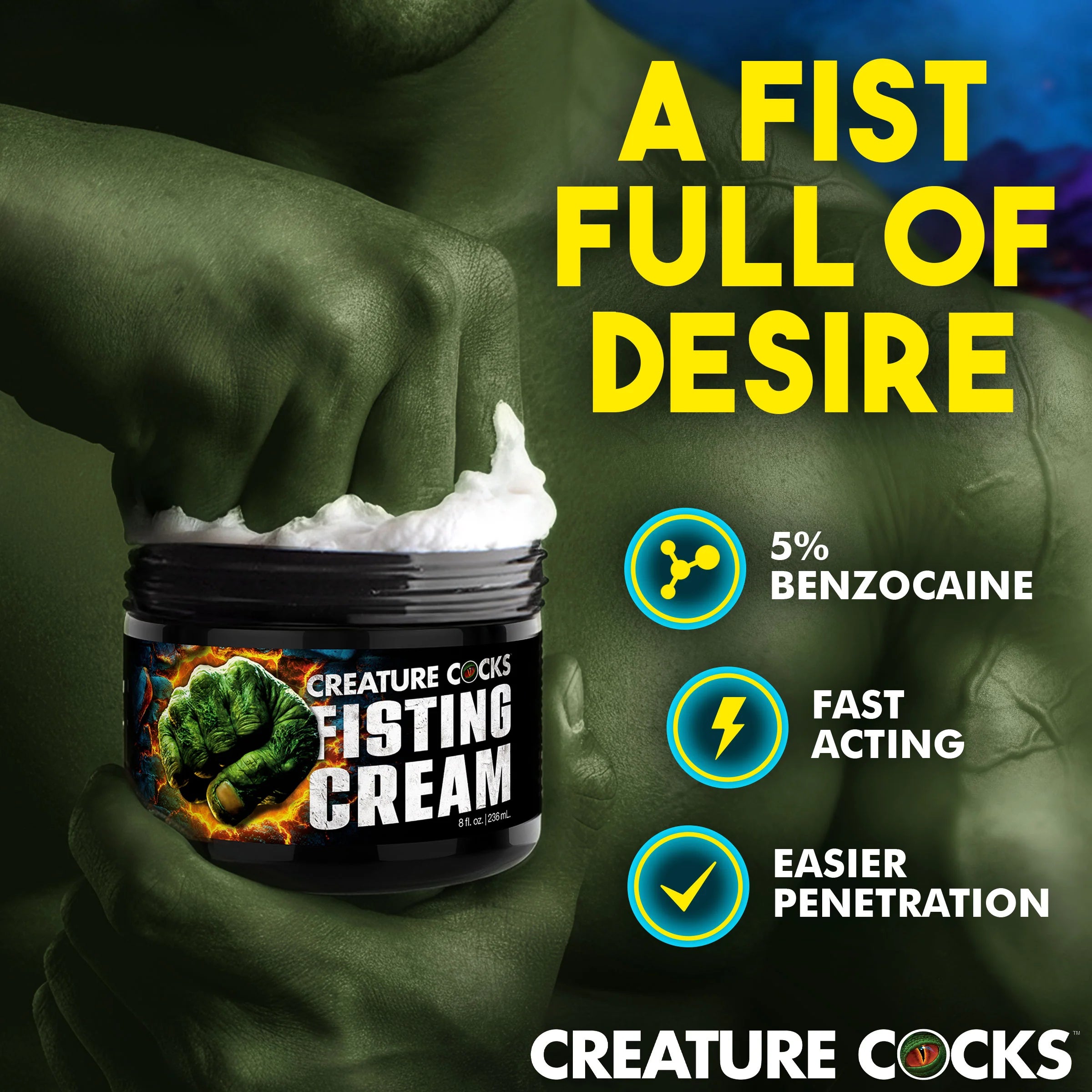 Creature Cocks Fisting Cream, 8oz