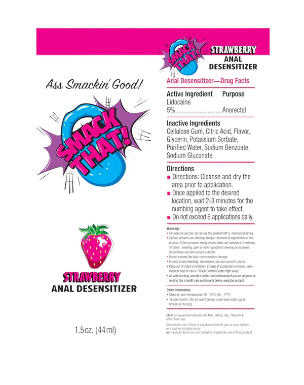 Smack That Strawberry Anal Desensitizer 1.5oz