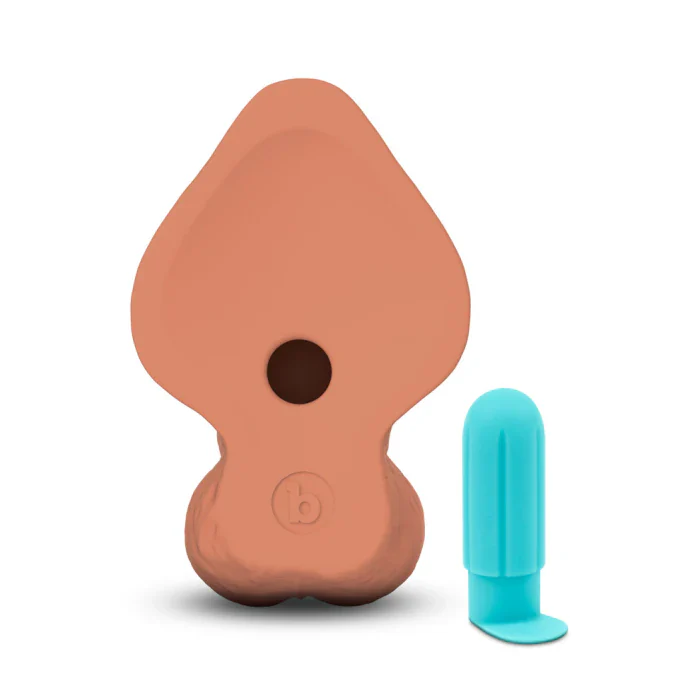 73-b-vibe-slipskin-10-silicone-curvy-dildo-in-mocha-4.webp b-Vibe SlipSkin 10" Silicone Curvy Dildo in Mocha