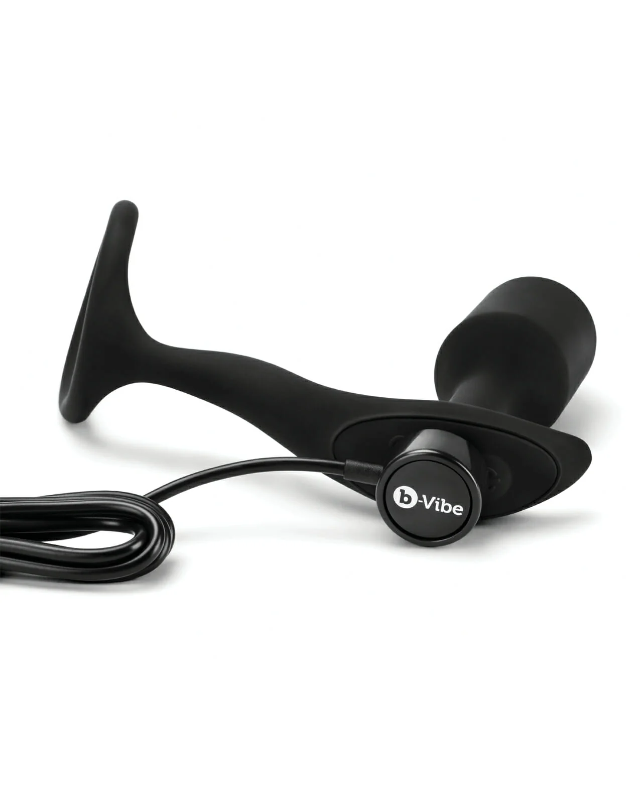 b-Vibe Snug & Tug Weighted Silicone Plug & Penis Ring - Medium