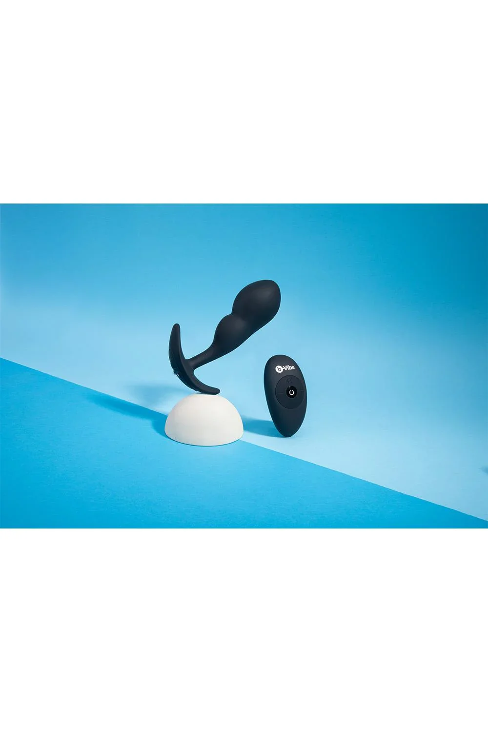 b-Vibe Remote Control P-Spot Snug Plug in Black