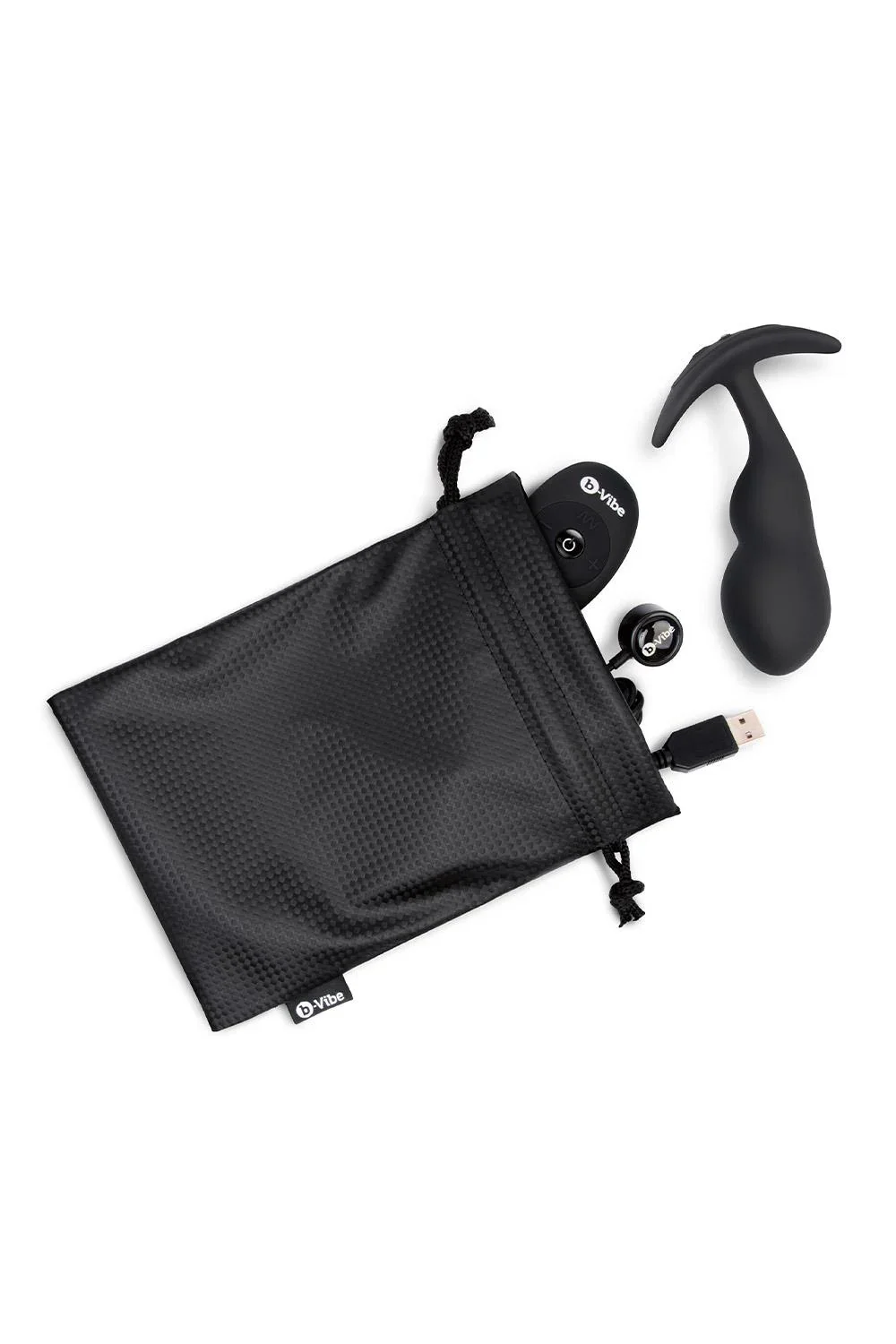 b-Vibe Remote Control P-Spot Snug Plug in Black