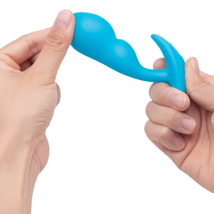b-Vibe Remote Control P-Spot Snug Plug in Blue