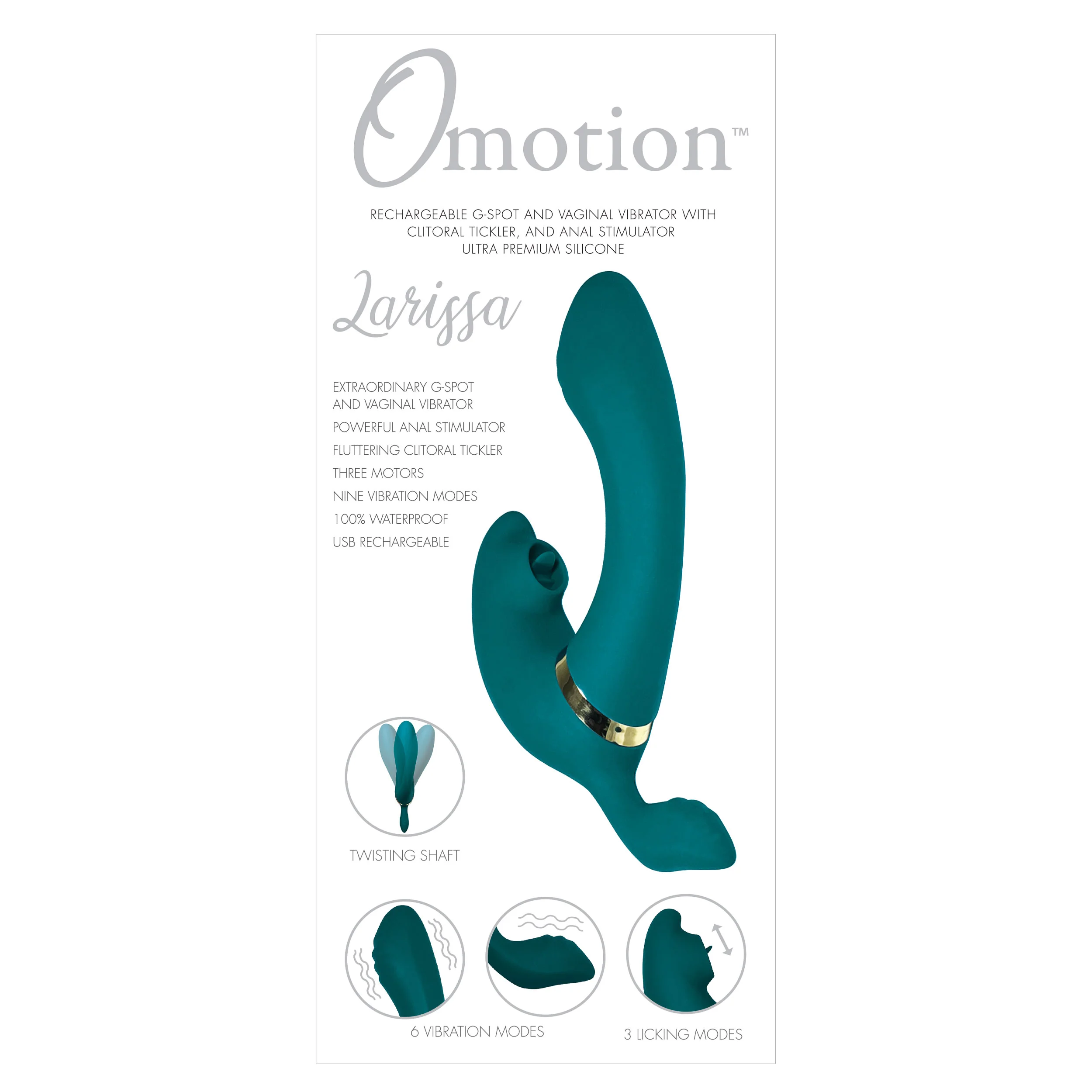 THE OMOTION LARISSA QUADRUPLE-STIMULATION VIBRATOR