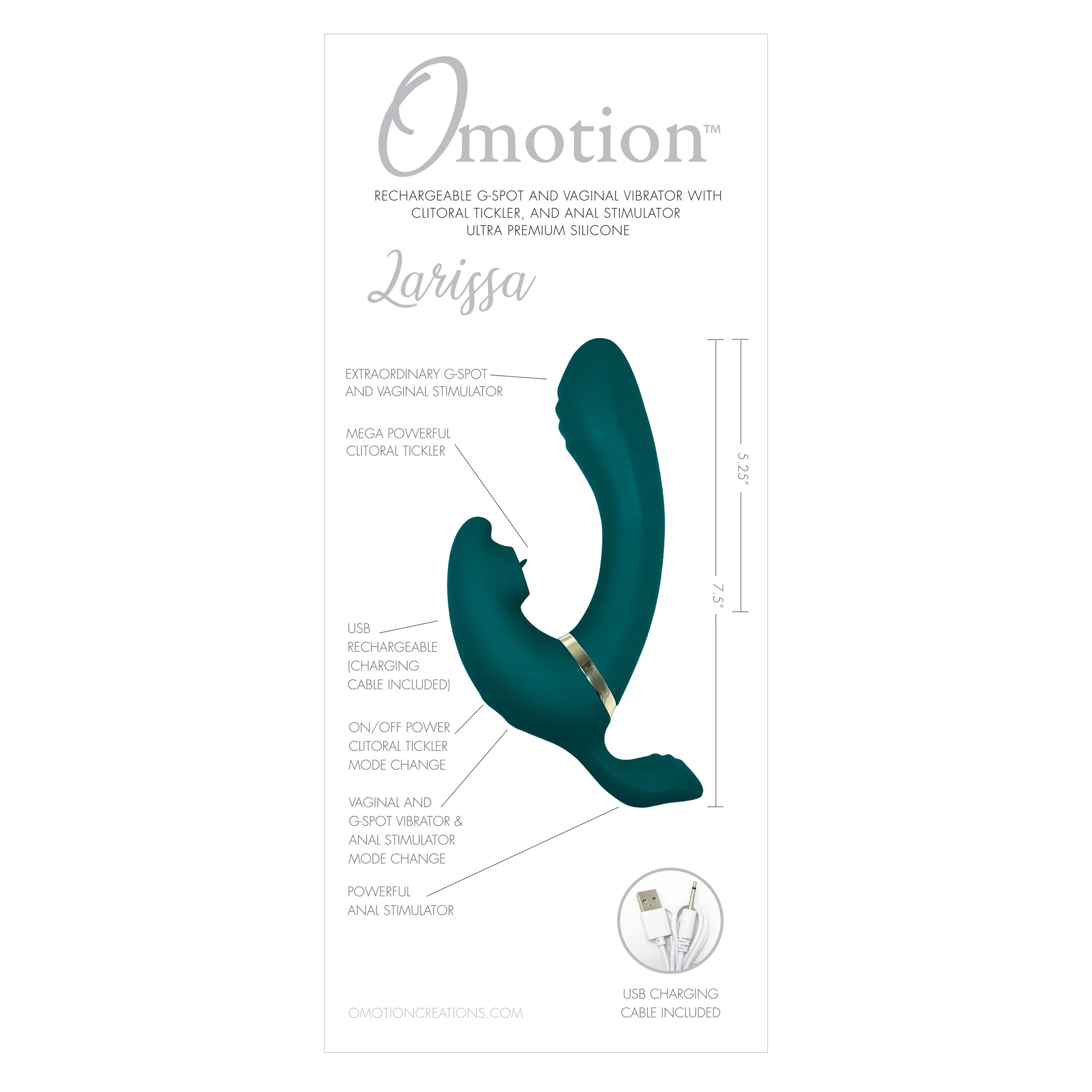 THE OMOTION LARISSA QUADRUPLE-STIMULATION VIBRATOR