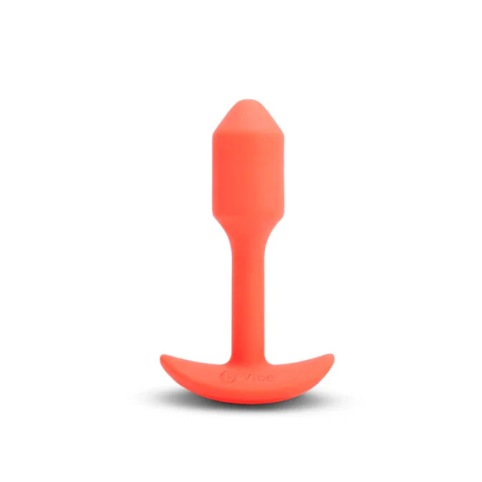 757-b-vibe-snug-plug-1-weighted-and-vibrating-silicone-butt-plug-orange-1.webp b-Vibe Snug Plug 1 Weighted and Vibrating Silicone Butt Plug - Orange